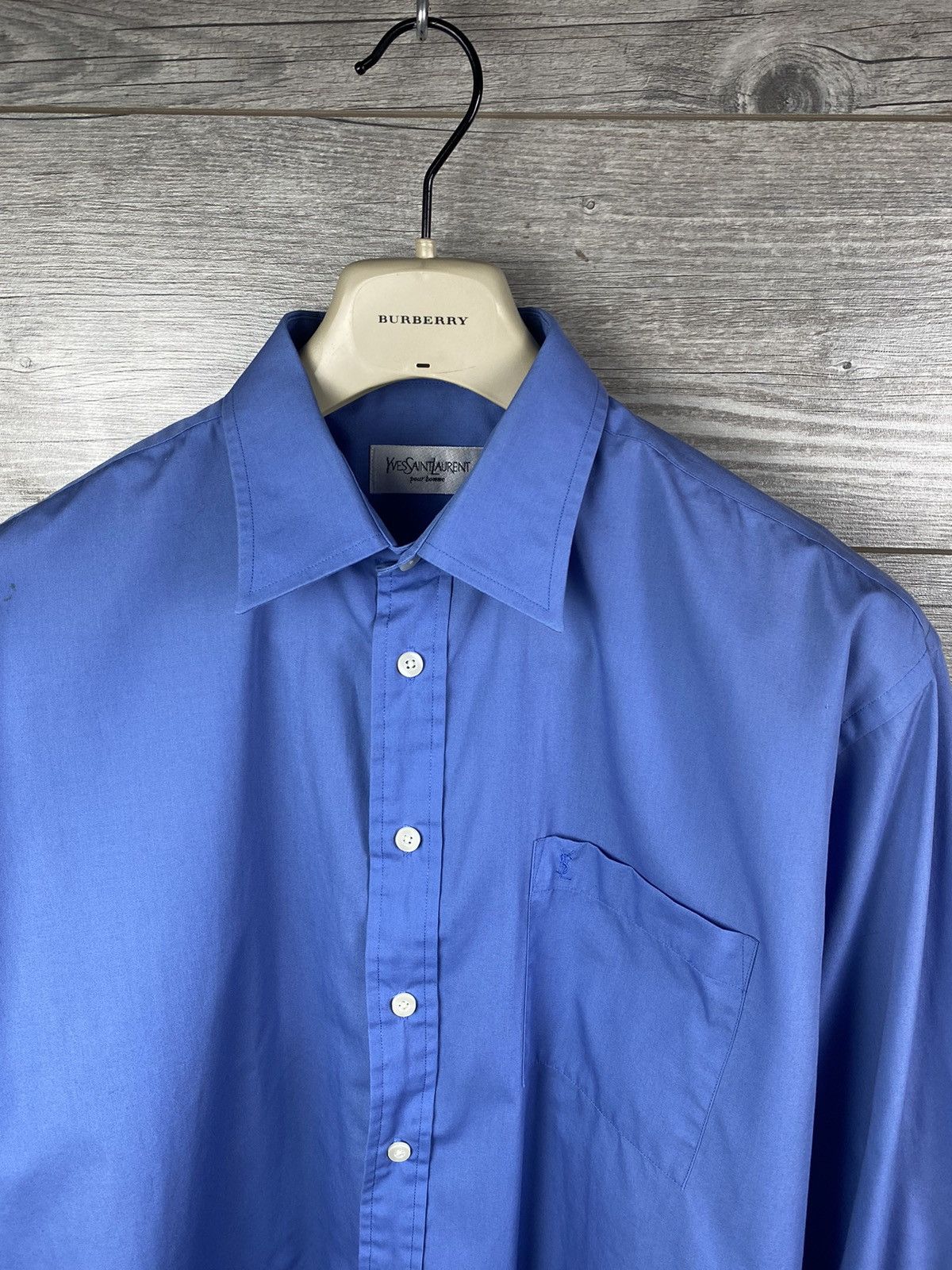 Vintage × Yves Saint Laurent Vintage Yves Saint Laurent 90s Shirt Button Up Long Sleeve Size US M / EU 48-50 / 2 - 7 Thumbnail