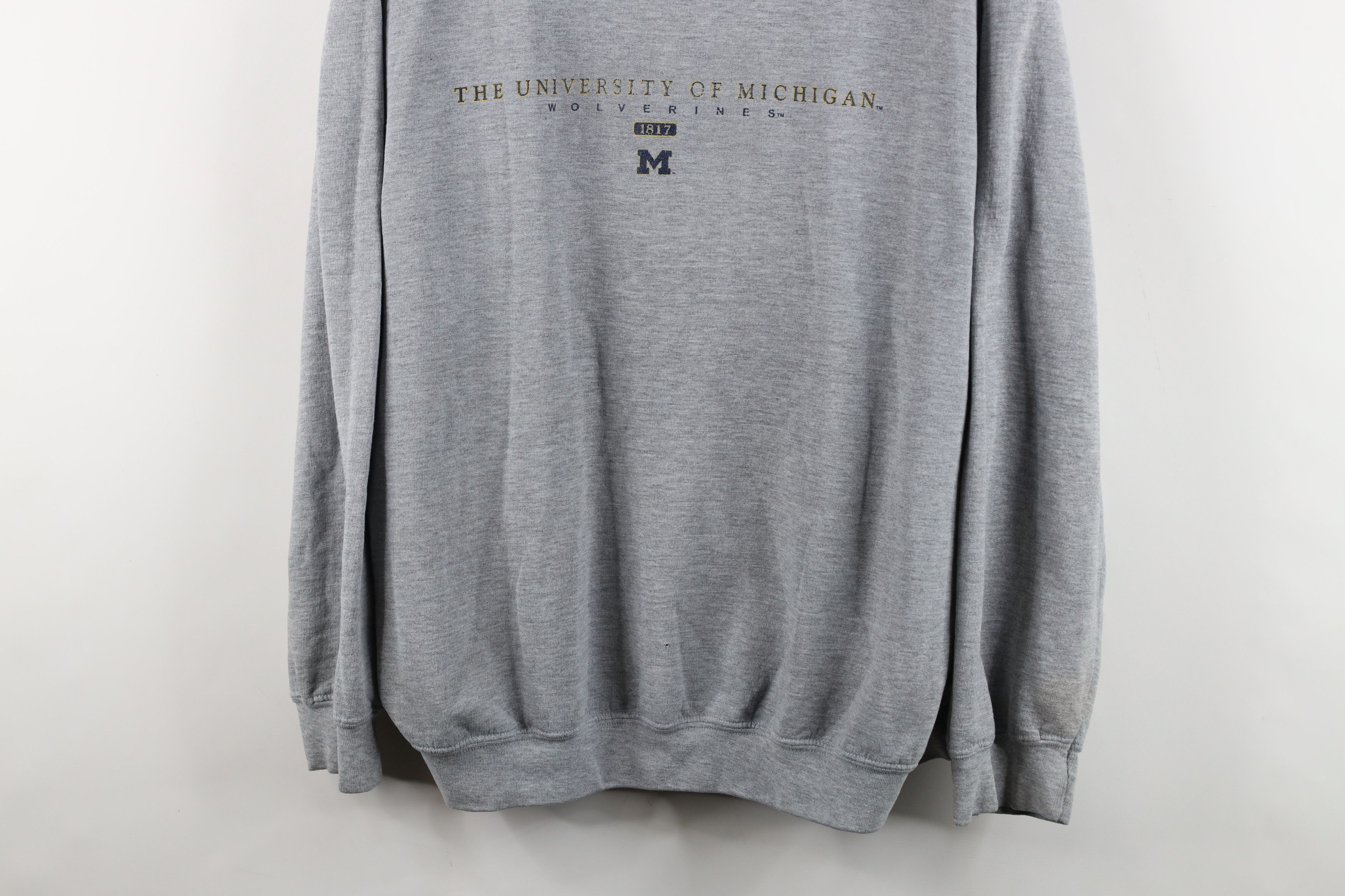 Vintage Vintage 90s Spell University of Michigan Crewneck Sweatshirt Size US XXL / EU 58 / 5 - 3 Thumbnail