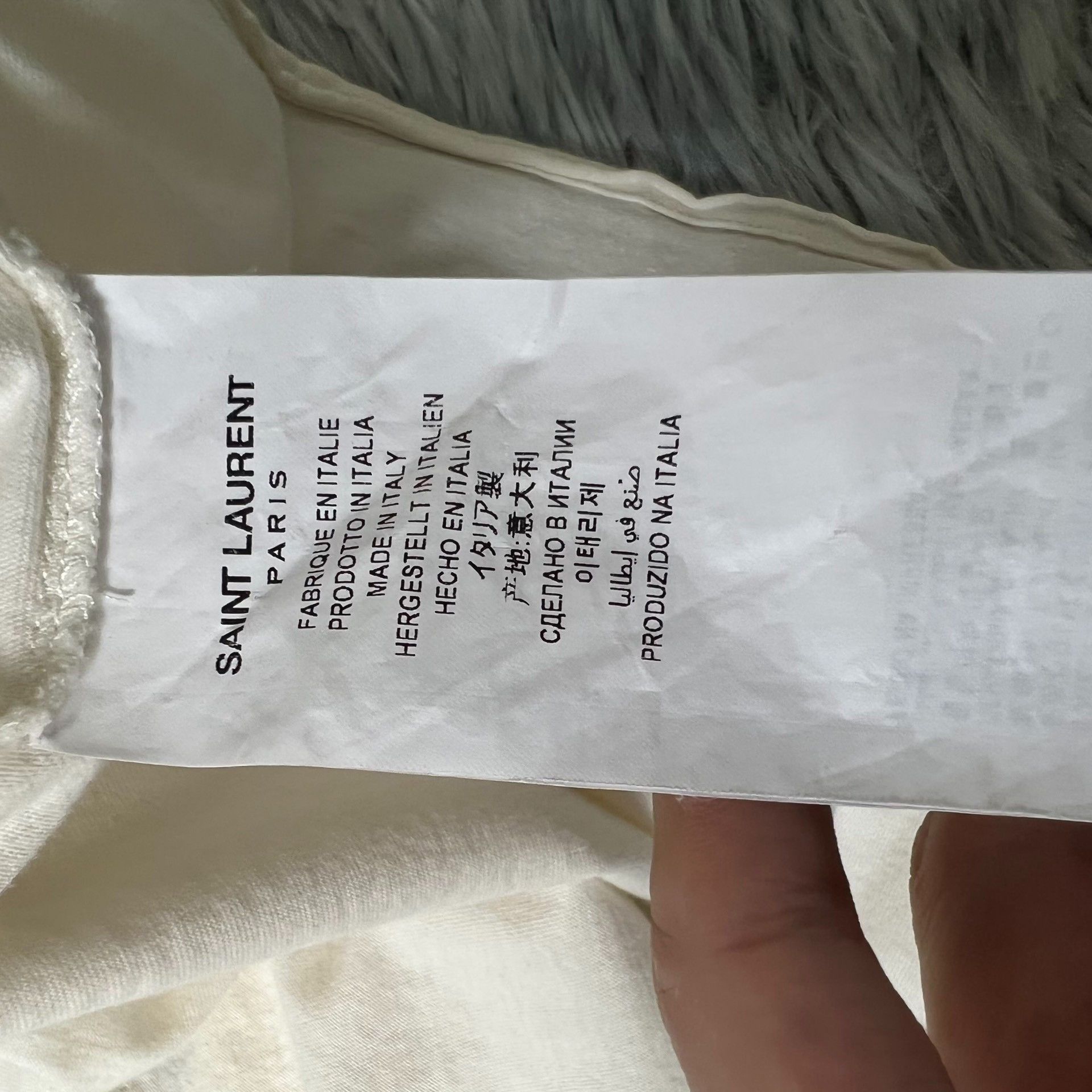 Saint Laurent Paris Saint Laurent SLP Illustration Distressed T-shirt Size US S / EU 44-46 / 1 - 4 Thumbnail