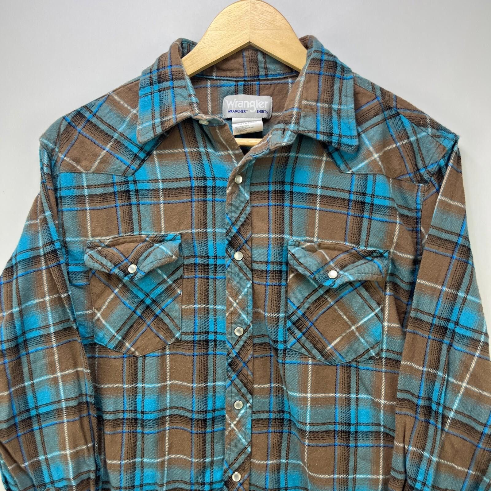 Wrangler Vintage Wrangler Western Pearl Snap Button-Up Plaid Shirt L Size US L / EU 52-54 / 3 - 2 Thumbnail
