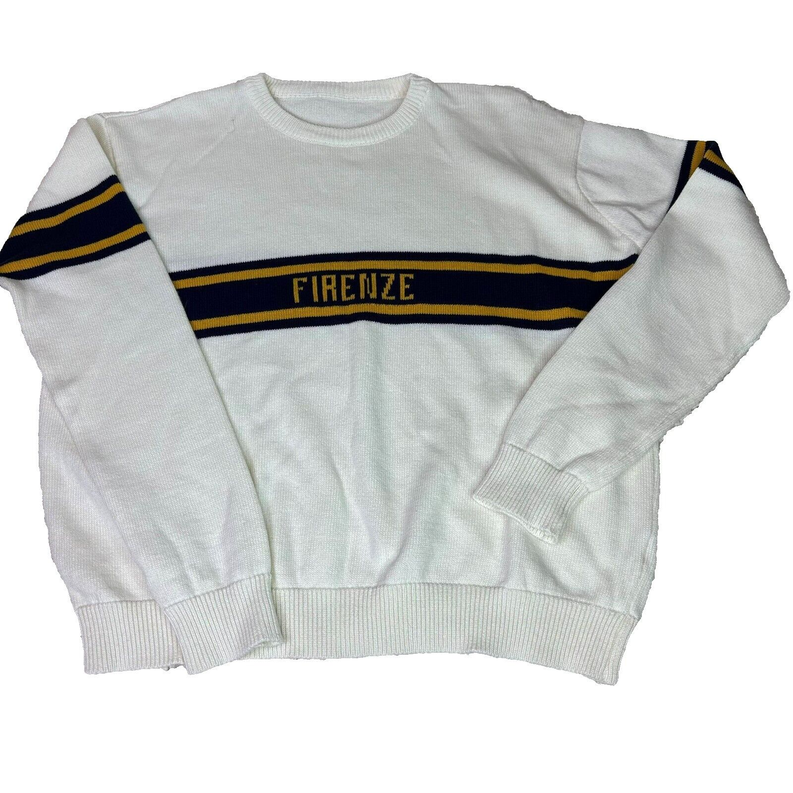 Brandy Melville Brandy Melville Firenze Sweater Women's Cotton Varsity Jumpe Size ONE SIZE - 1 Thumbnail