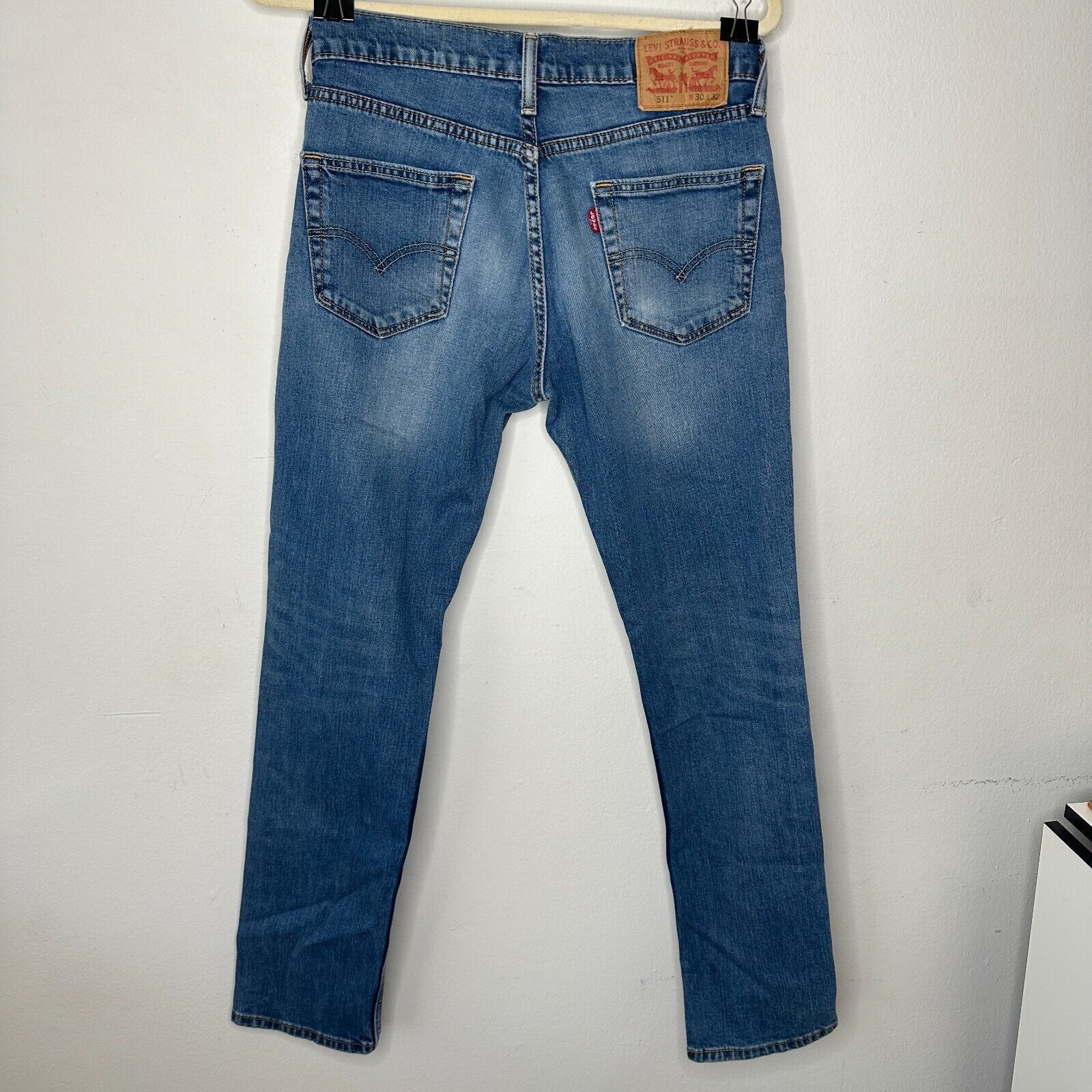 Levi's Levi 511 Slim Fit Medium Wash Levi's Flex Jeans 30 / 32 Size US 30 / EU 46 - 5 Thumbnail