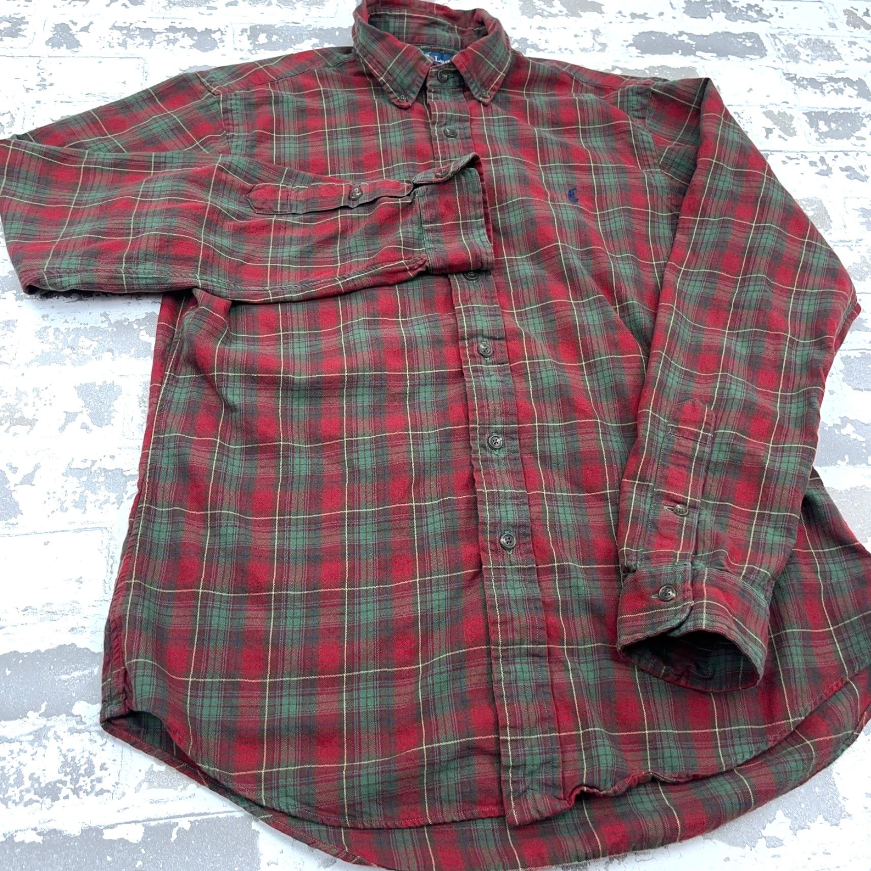 Ralph Lauren Ralph Lauren Shirt Men Medium Red Plaid Button-Up Flannel Cotton Classic Fit Mens Preppy Modern Size US M / EU 48-50 / 2 - 3 Thumbnail