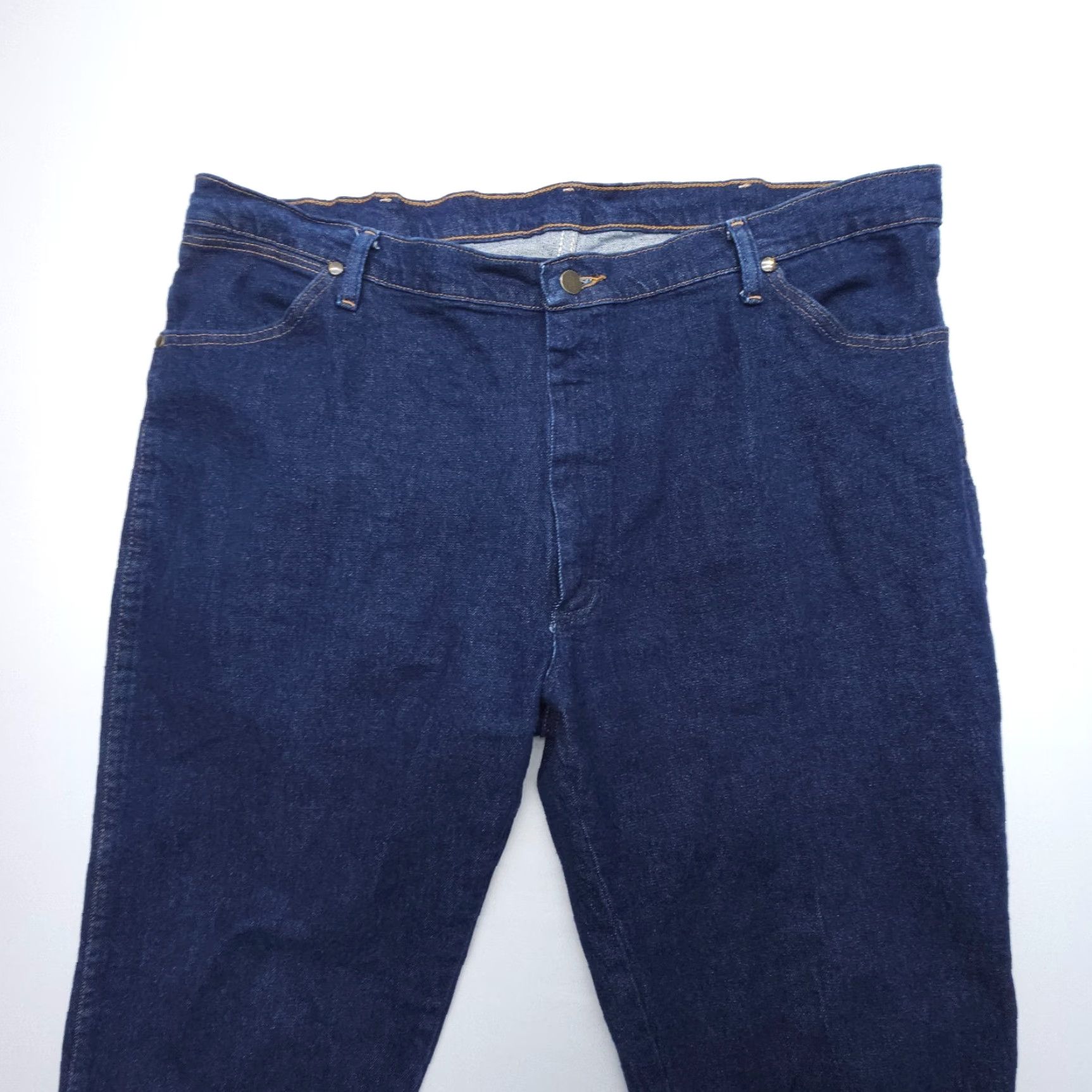 Wrangler Wrangler Cowboy Cut Jeans Mens 42 x 34 Dark Wash Denim Workwear EUC Jeans Size US 42 / EU 58 - 4 Thumbnail