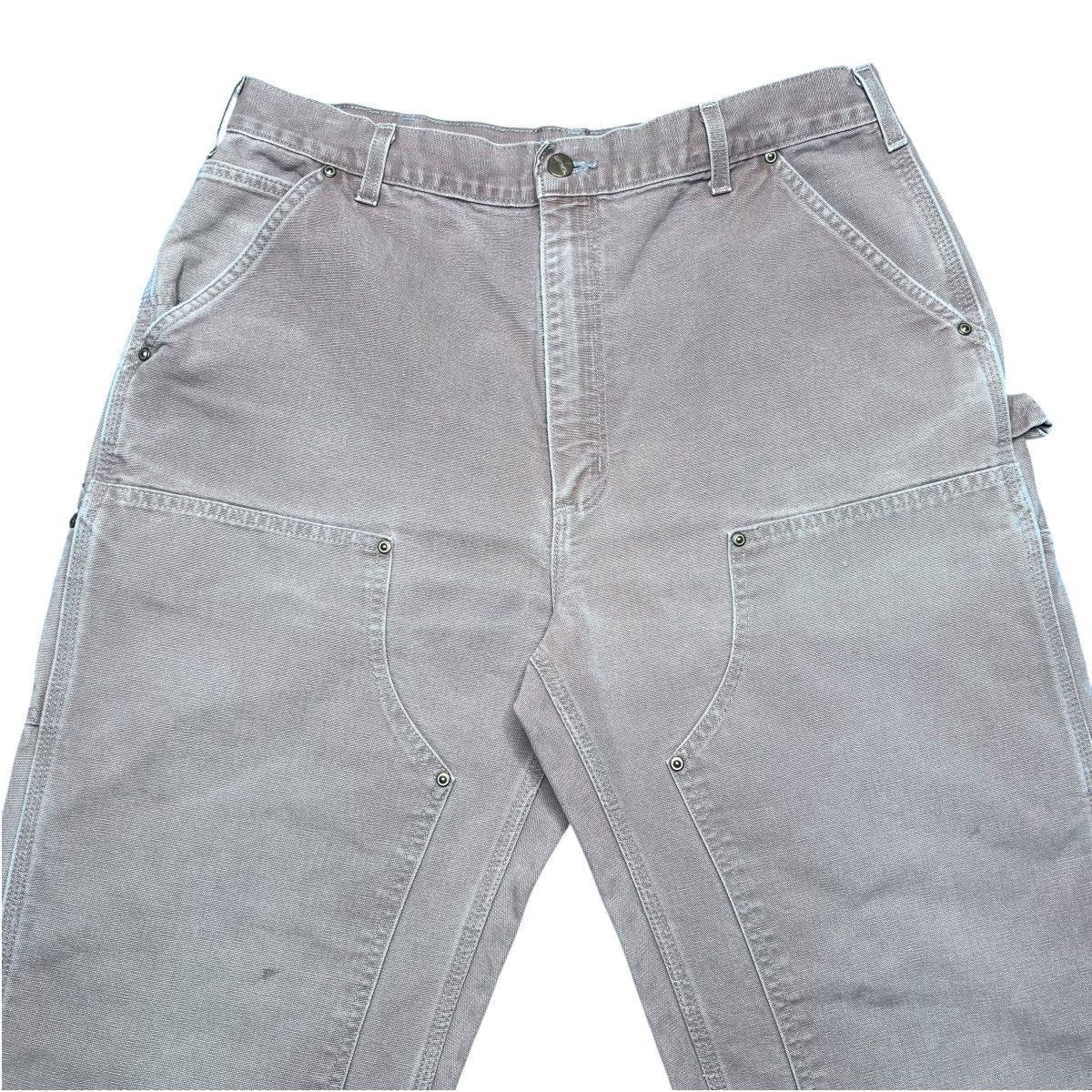 Carhartt Vtg 1990s Carhartt Tan Double Knee Carpenter Dungaree Pants Size US 33 - 5 Thumbnail