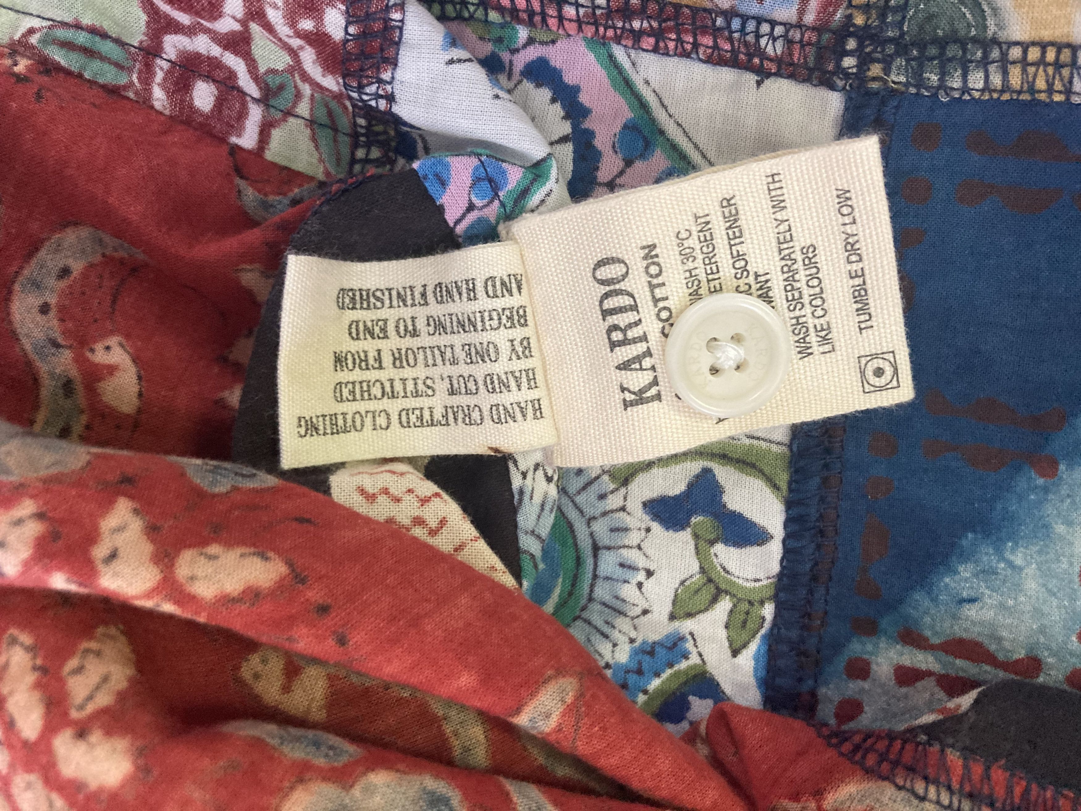 Kardo Kardo Patchwork Shirt with Multicolored Pattern L XL Size US L / EU 52-54 / 3 - 13 Thumbnail