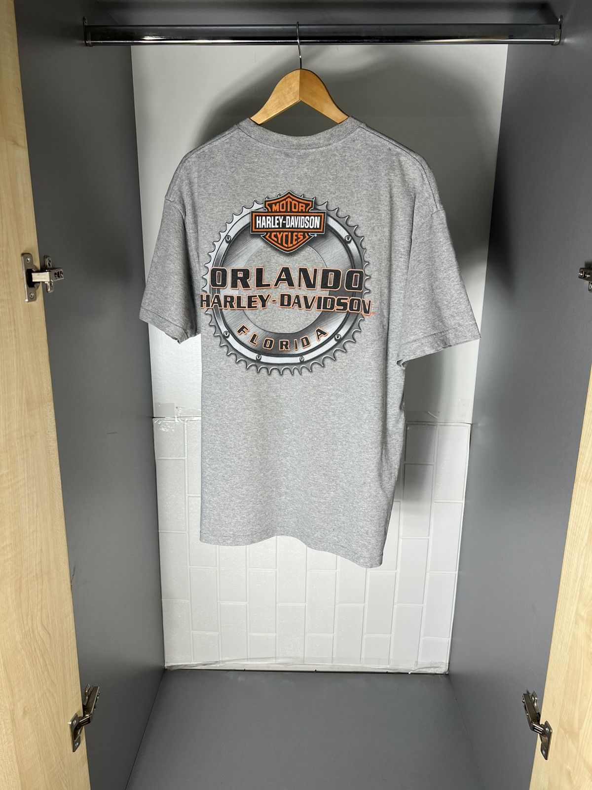 Harley Davidson VINTAGE HARLEY DAVIDSON MOTORCYCLE ORLANDO FLORIDA RETRO 90s Size US XL / EU 56 / 4 - 18 Thumbnail