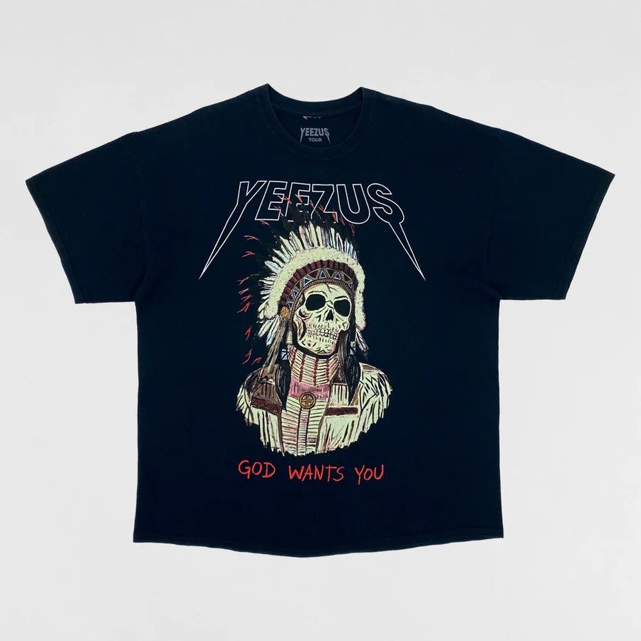 Image of Kanye West x Vintage Yeezus Tour Merch 2013 in Black, Men's (Size XL)