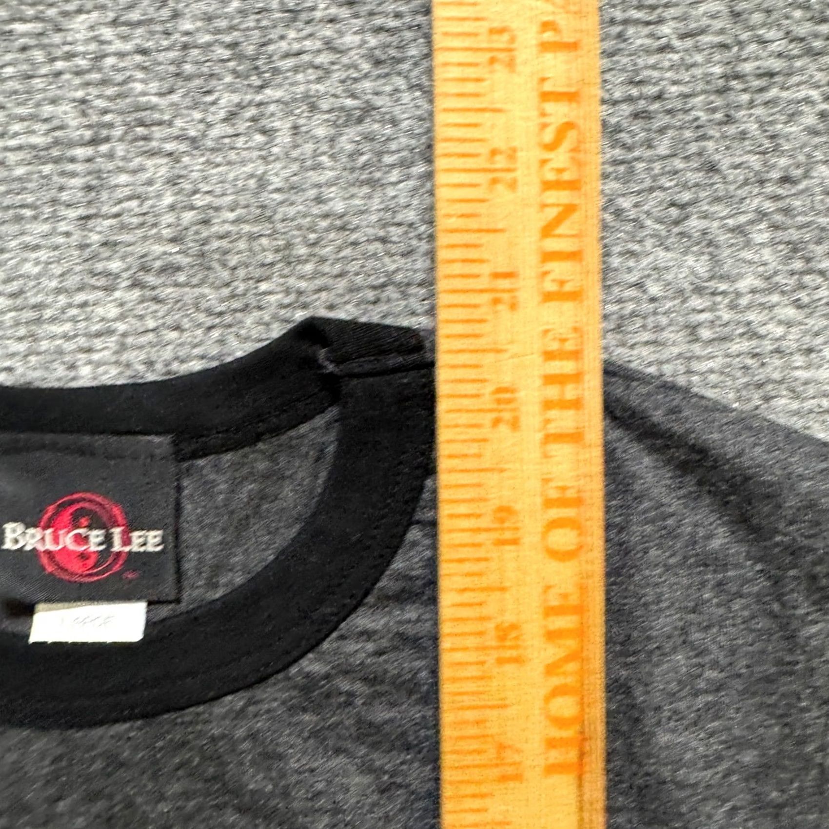 Lee VINTAGE Bruce Lee Shirt Top Womens L Gray Ringer T 90s Y2K Paper Tag Is my Homeboy Shirt Size L / US 10 / IT 46 - 7 Thumbnail