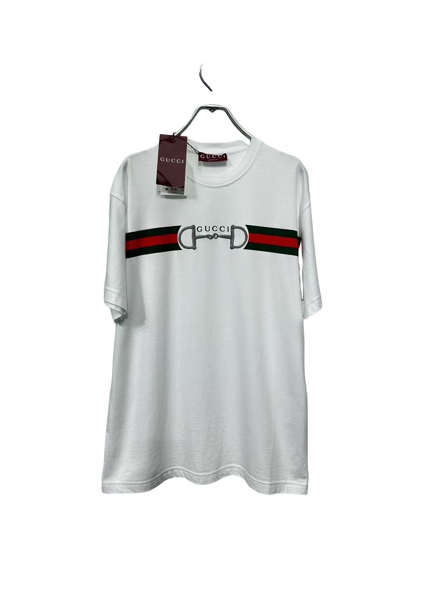 Gucci Gucci Web Stripe Horsebit Graphic T-Shirt M Size US M / EU 48-50 / 2 - 1 Thumbnail