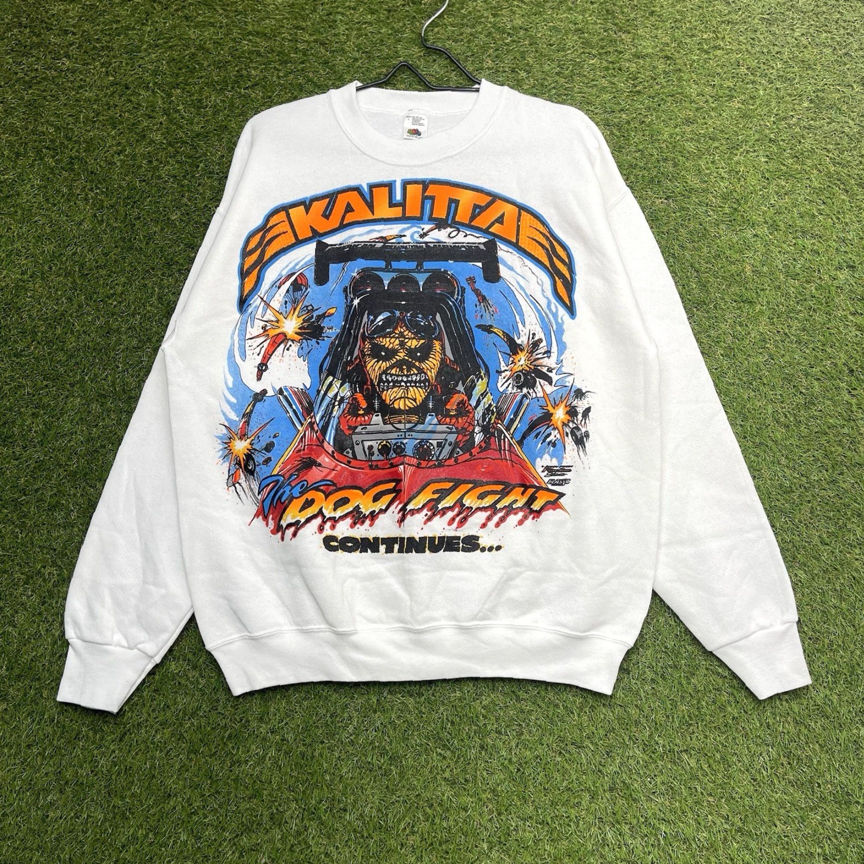 Vintage VINTAGE American National Motorsport Sweatshirt Mens L White 80s 90s Racing Pullover Shirt Mens Size US L / EU 52-54 / 3 - 2 Thumbnail