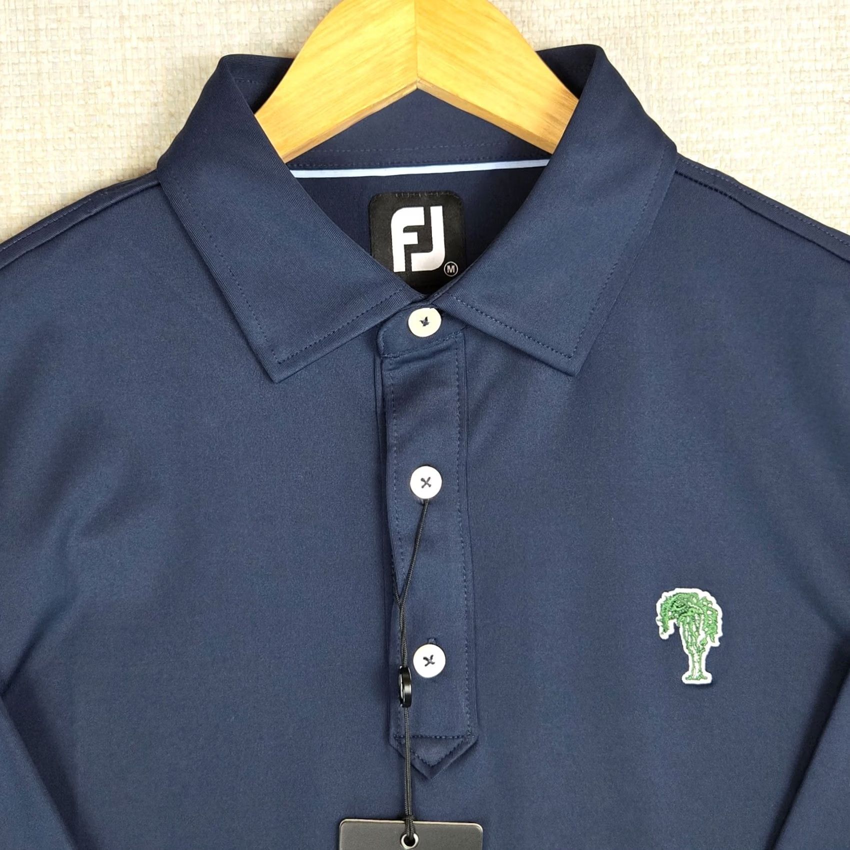 Footjoy FootJoy Old Elm Club Polo Shirt Mens Short Sleeve Navy Blue 88% Polyester 12% Spandex M Polo Shirt Golf Casual Athletic Size US M / EU 48-50 / 2 - 2 Thumbnail