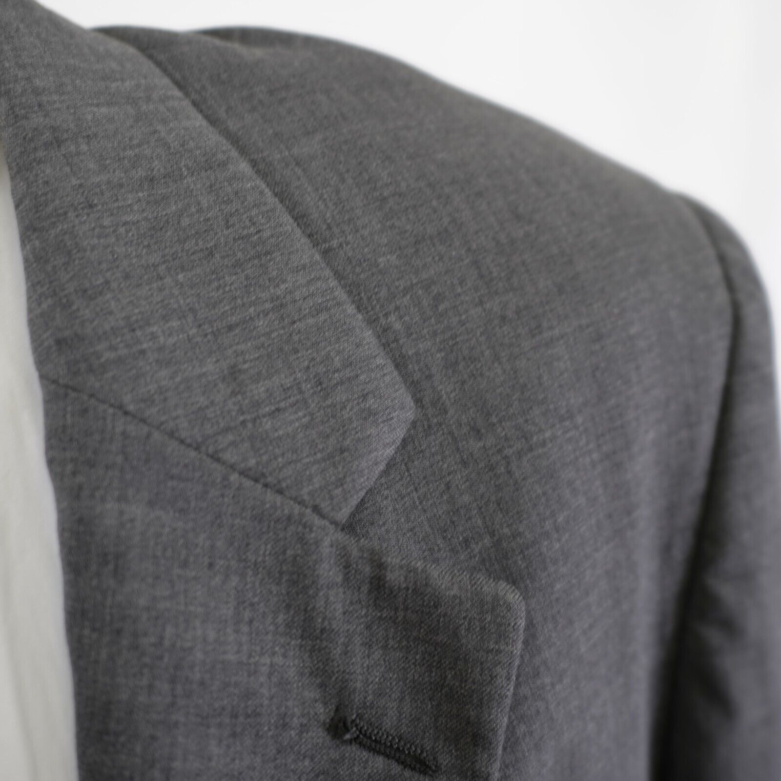 Jos. A. Bank Jos A Bank Traveler's Collecton Gray Twill Wool Blazer 44L 2 Size 44L - 2 Thumbnail