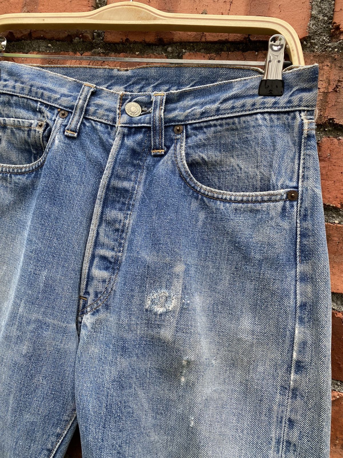 Levi's Vintage Clothing W31x29.5 Vintage levi's 501 redline distressed repaired Size US 31 - 4 Thumbnail