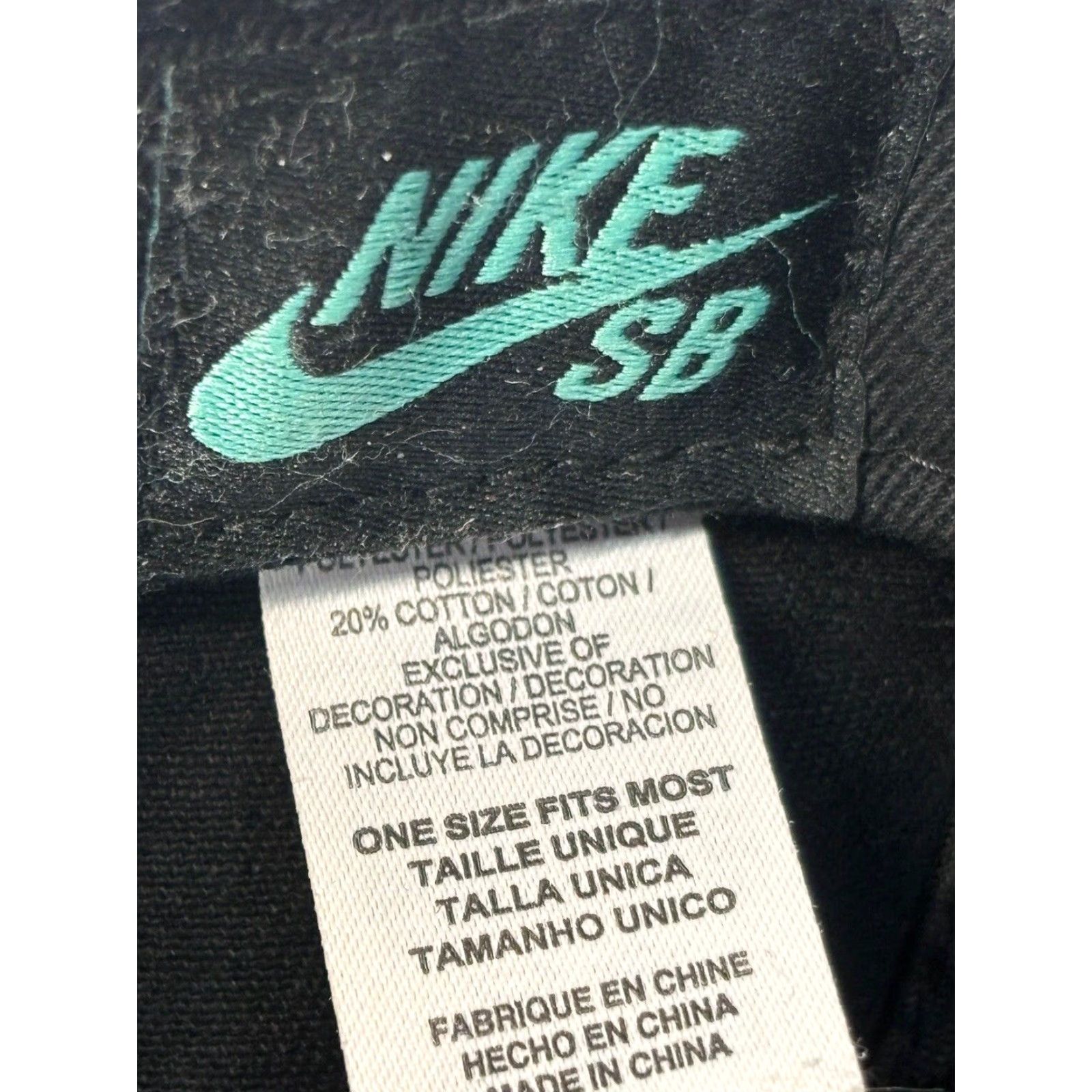 Nike VINTAGE Nike SB Baseball Snapback Hat Black Gray Camo Bill Skater Mens One Size Size ONE SIZE - 6 Thumbnail