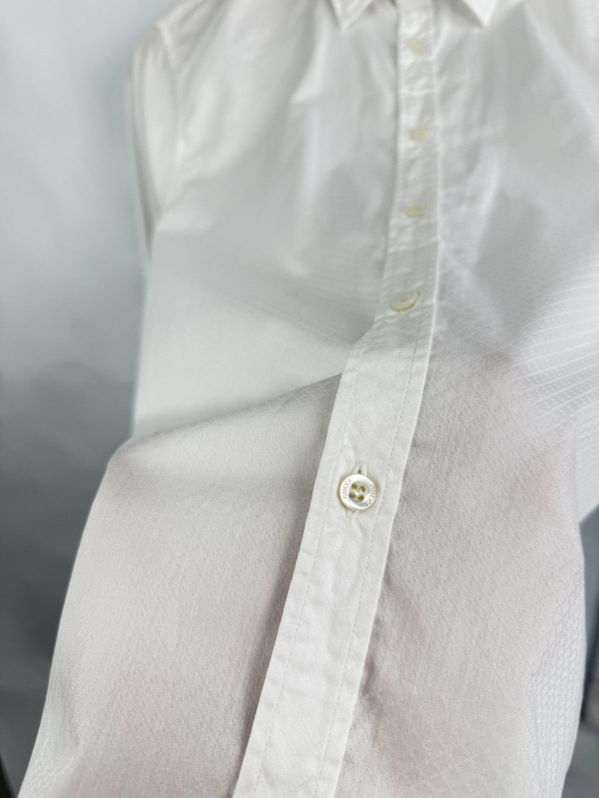 Gucci 🇮🇹 Gucci Classic Skinny Shirt Made in Italy Rare Retro Y2K Size US S / EU 44-46 / 1 - 7 Thumbnail
