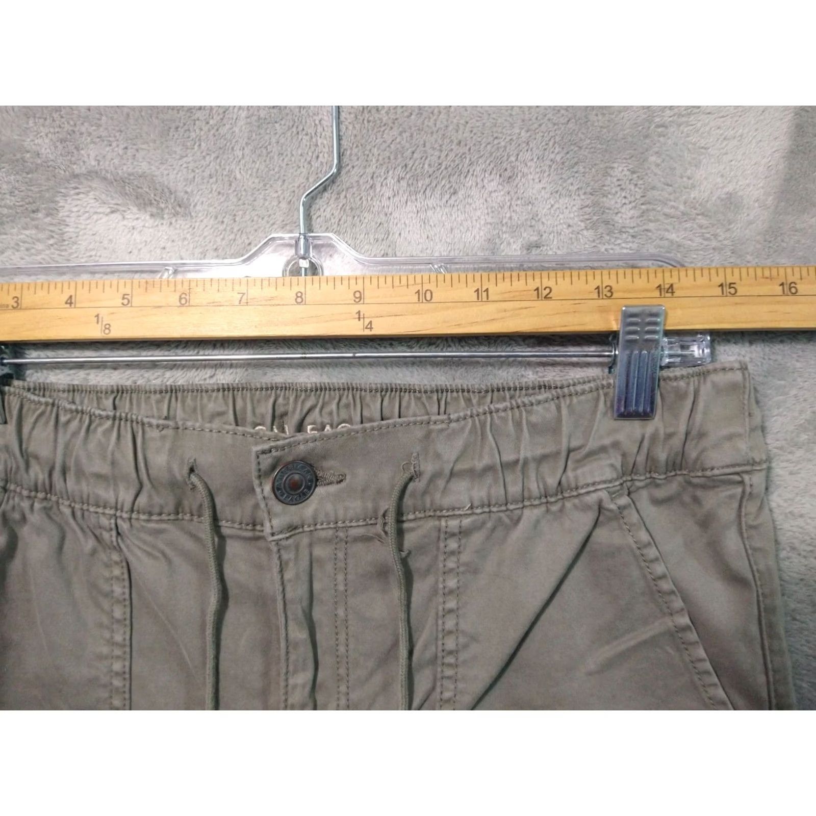 American Eagle Outfitters American Eagle Outfitters Pants Womens 14 Green Super Stretch Joggers Casual Outdoor Regular Slim Tapered Rise High 27.5 In Inseam 27.5 in Boys? Size 36" / US 14 / IT 50 - 3 Thumbnail