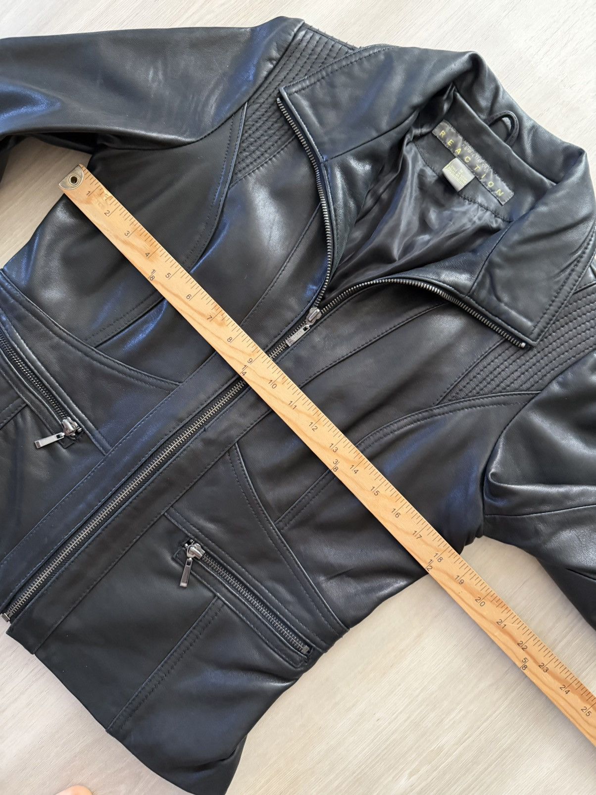 Kenneth Cole Vintage Y2K Kenneth Cole Reaction Leather Jacket Sz M Moto Size M / US 6-8 / IT 42-44 - 5 Thumbnail