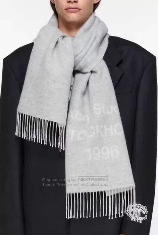 Acne Studios Acne Studios Grey Wool Scarf Size ONE SIZE - 1 Thumbnail