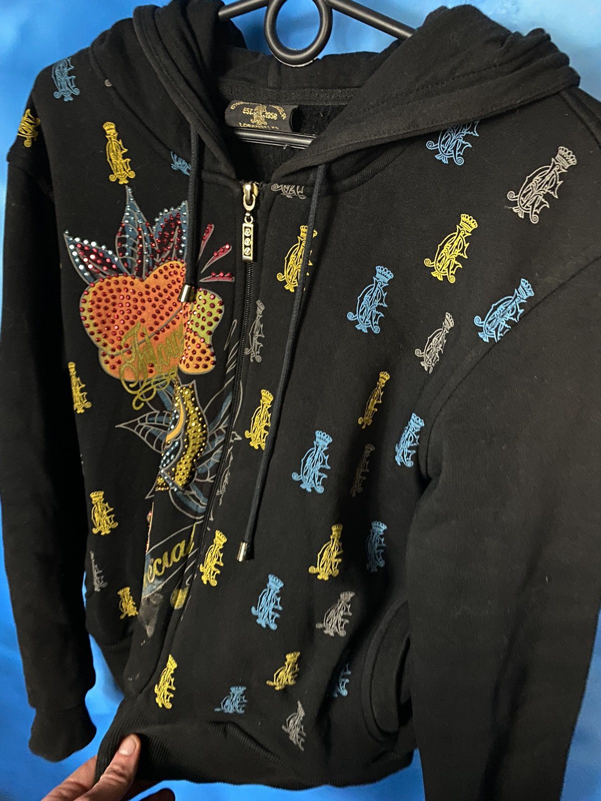 Christian Audigier × Japanese Brand ❗️Christian Audigier y2k double print hoodie Size L / US 10 / IT 46 - 4 Thumbnail
