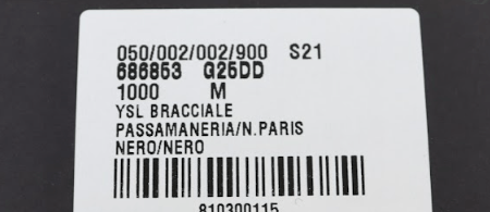 Saint Laurent Paris o1rshd1 Size: OS / Bracelet in Nero Size ONE SIZE - 3 Thumbnail