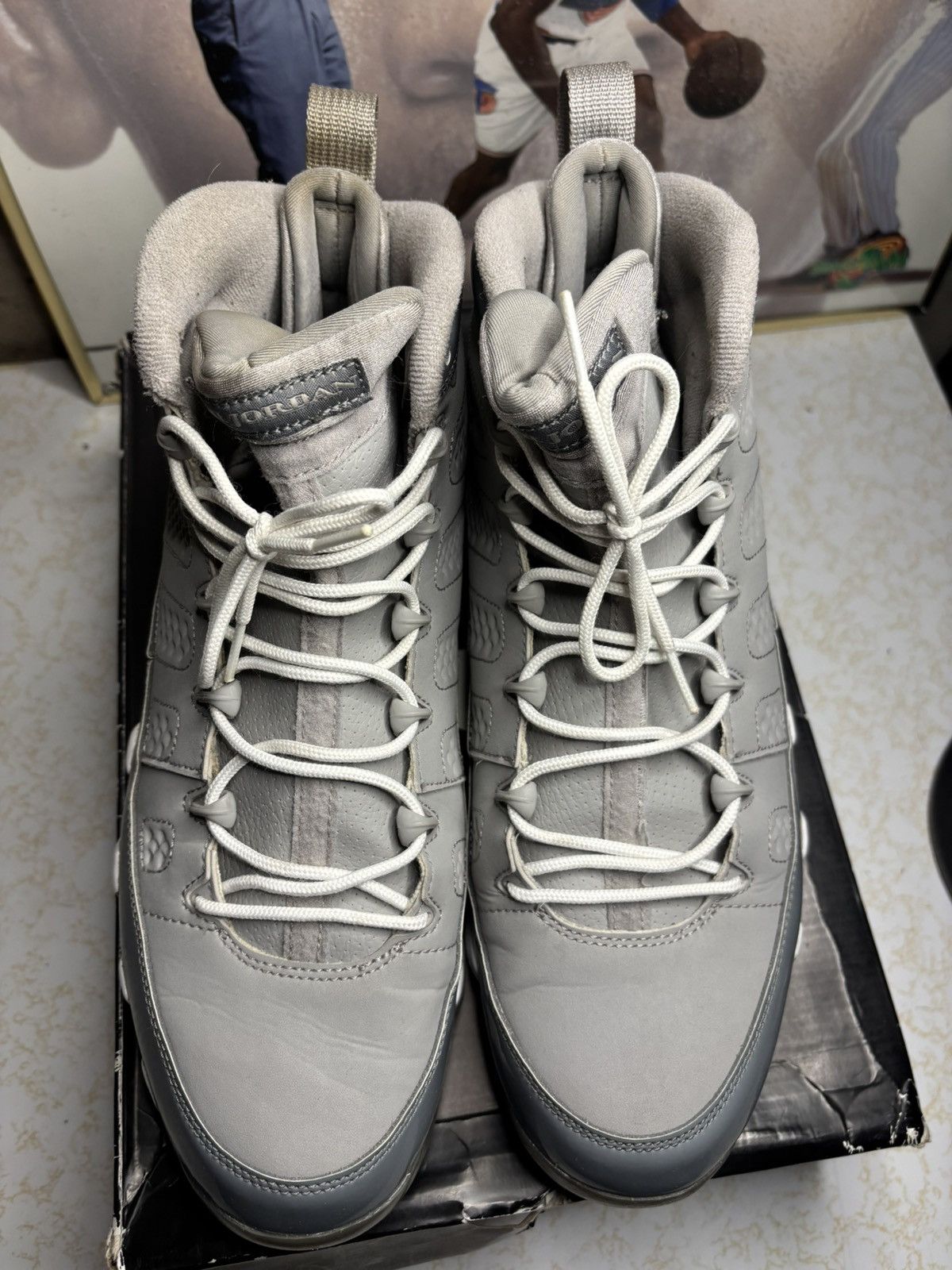 Jordan Brand Air Jordan 9 Retro 2012 Cool Grey 2012 Size US 11.5 / EU 44-45 - 2 Thumbnail