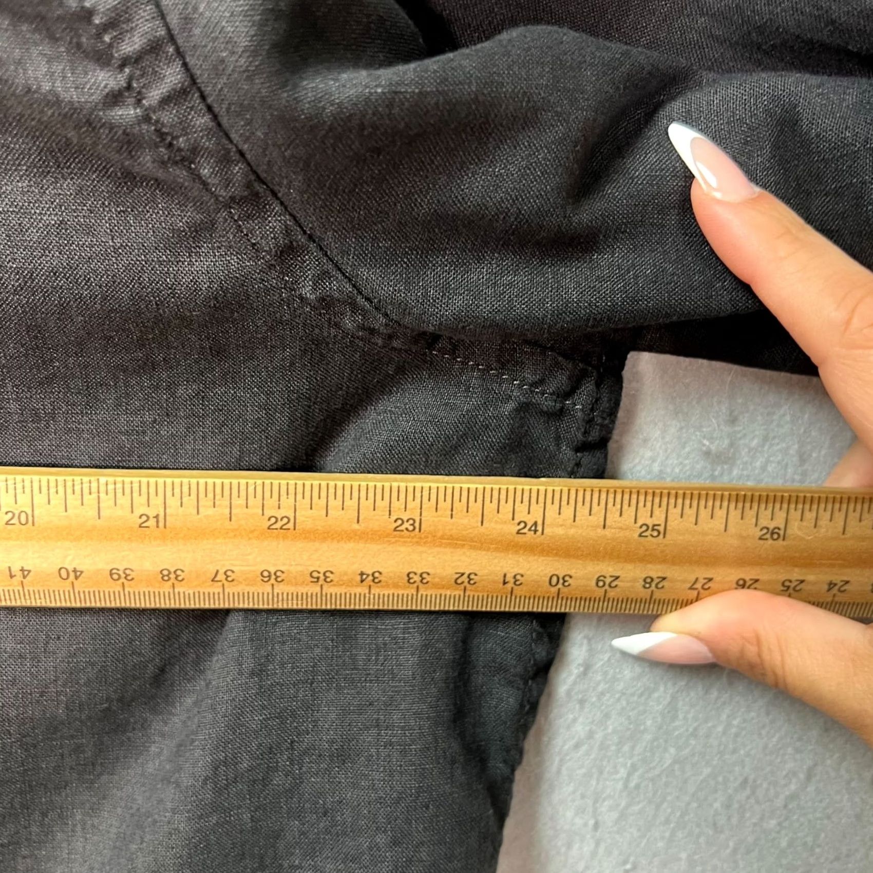 Vintage True Grit Shirt XL Mens Black Linen Button-Up Casual Size US XL / EU 56 / 4 - 6 Thumbnail