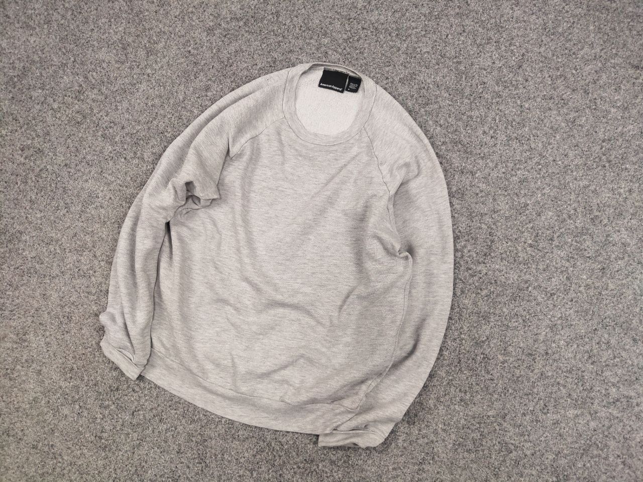 American Apparel American Apparel Vintage Blank Gray Crew Chek Sweatshirt Size US S / EU 44-46 / 1 - 4 Thumbnail