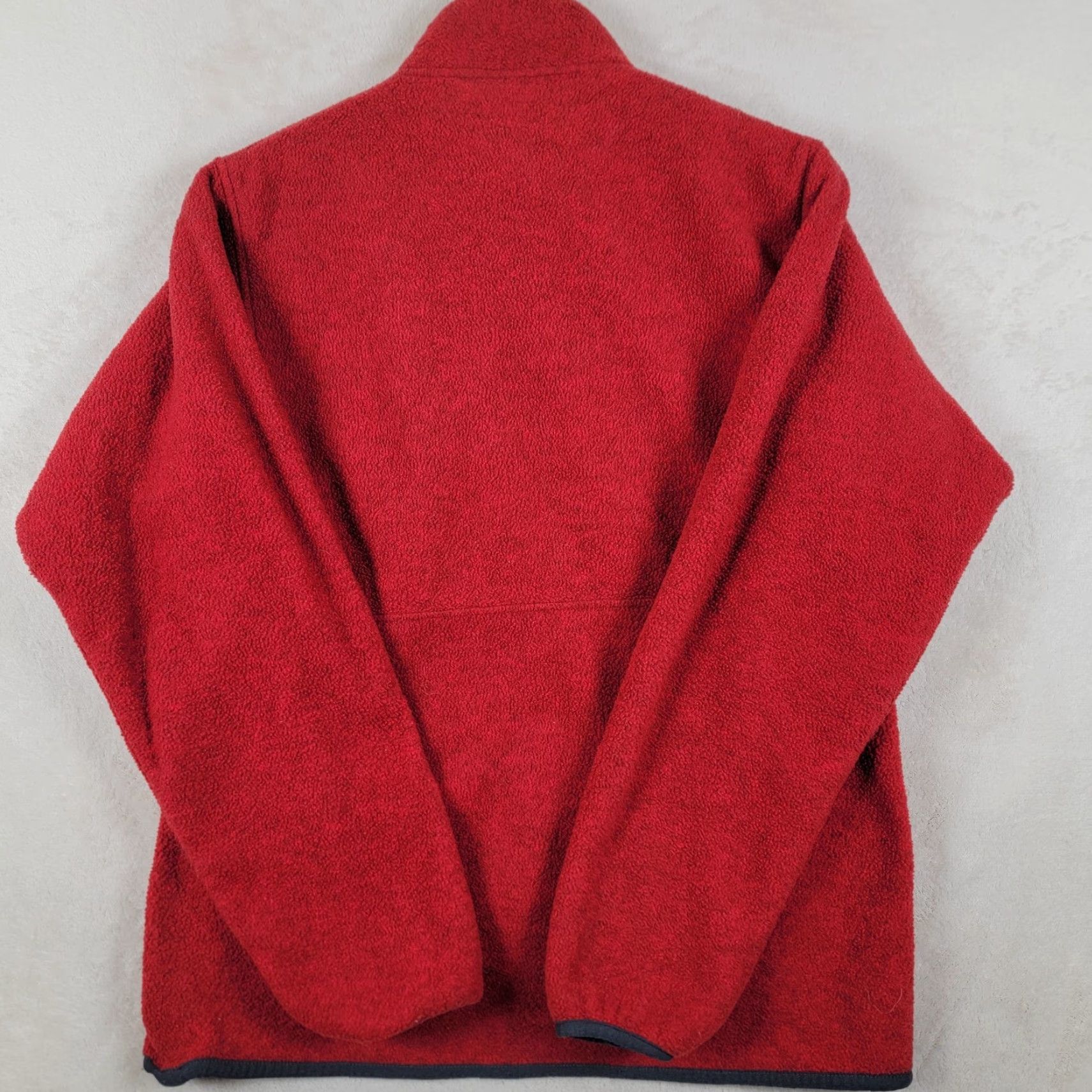 Patagonia VINTAGE Patagonia Synchilla Marsupial Pullover 1/4 Zip Red Blue Mens S Jacket Size S / US 4 / IT 40 - 6 Thumbnail