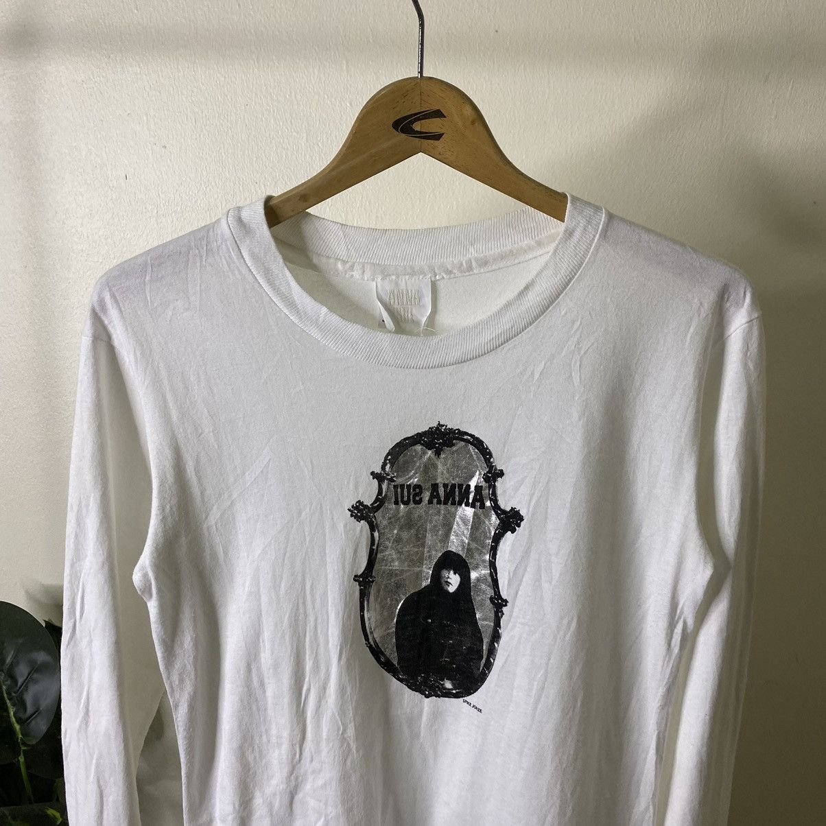 Designer × Vintage Vintage 1990s Anna Sui Designer LS Tee Made in USA Size US S / EU 44-46 / 1 - 2 Thumbnail