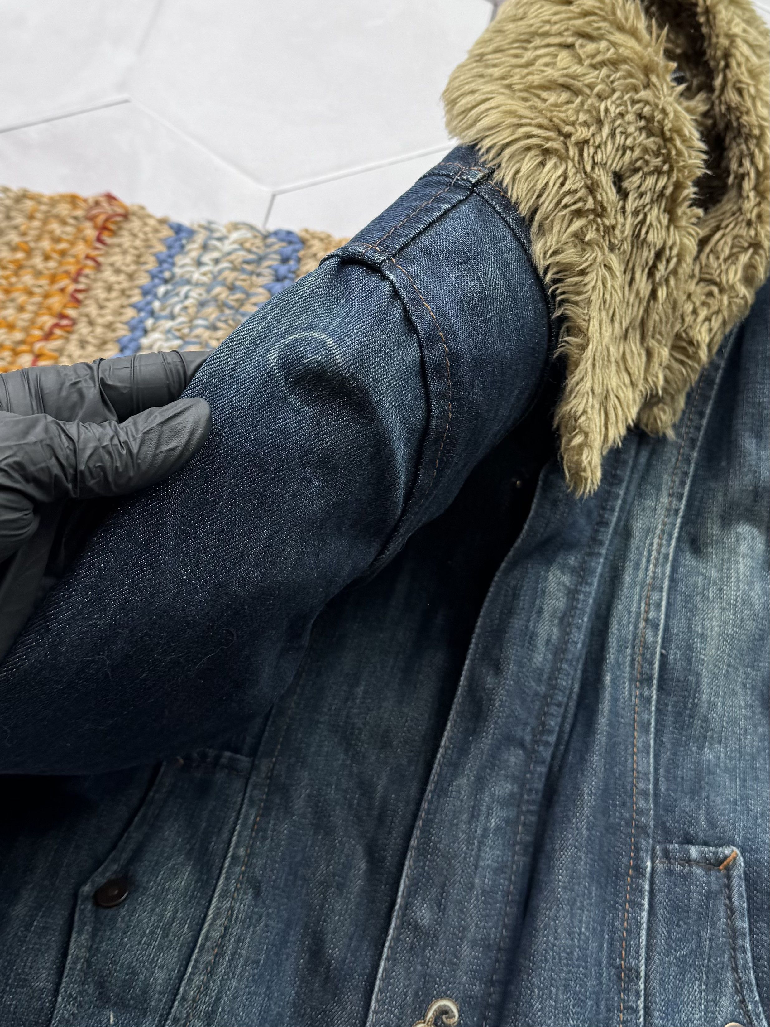 Japanese Brand Vintage Cropped Denim Jacket (E4) Size M / US 6-8 / IT 42-44 - 5 Thumbnail