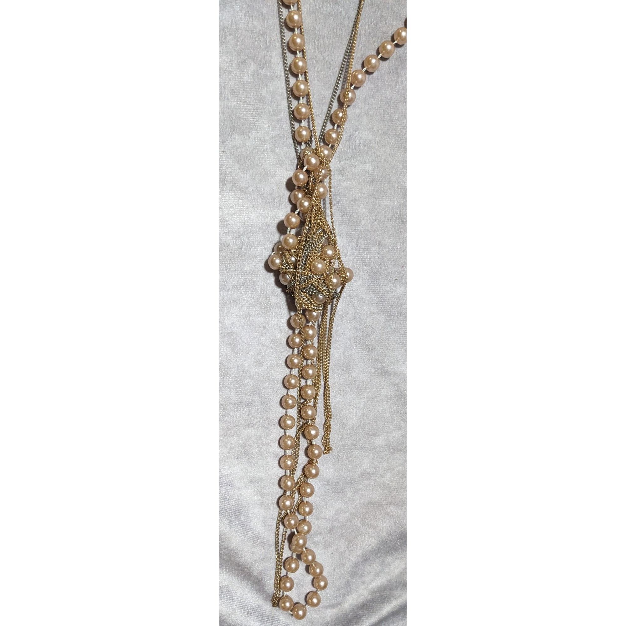 Other Retro Glam Chain Pearl Beaded Necklace Size ONE SIZE - 11 Thumbnail