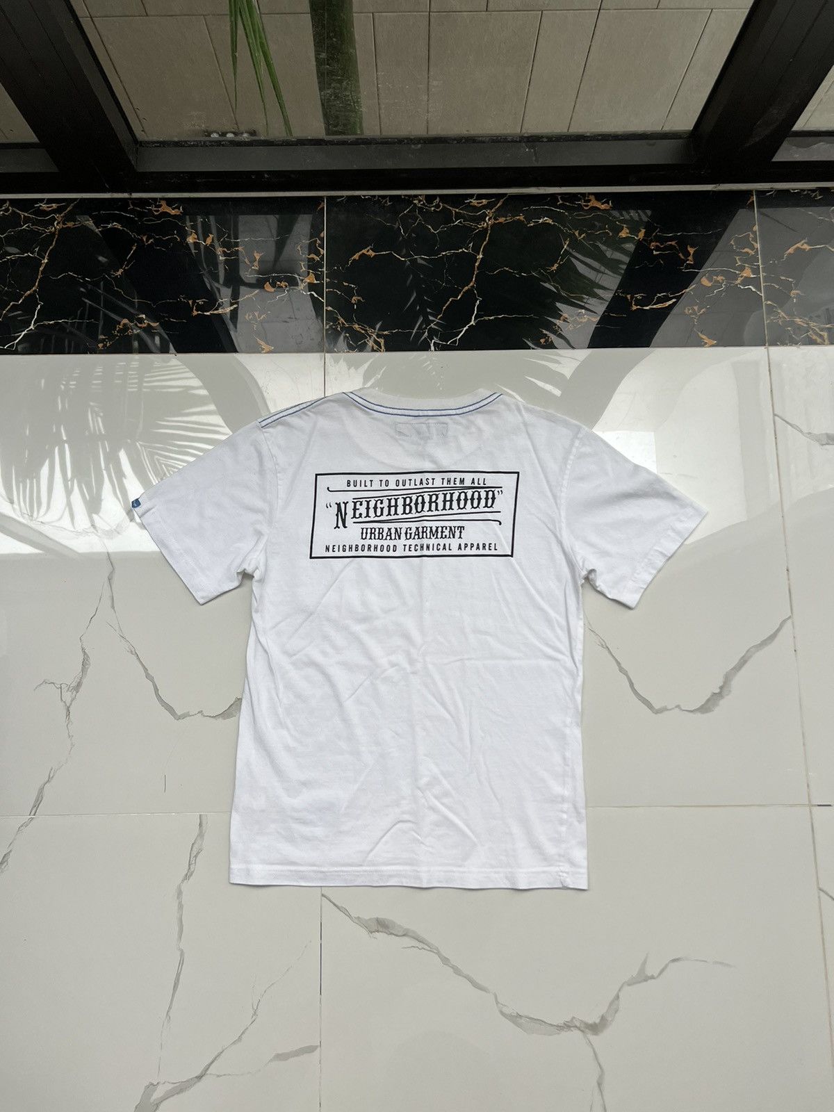 Neighborhood × Vintage 90's NEIGHBORHOOD RARE RETRO Y2K BIG DOUBLE SIDE LOGO TEE Size US S / EU 44-46 / 1 - 1 Thumbnail