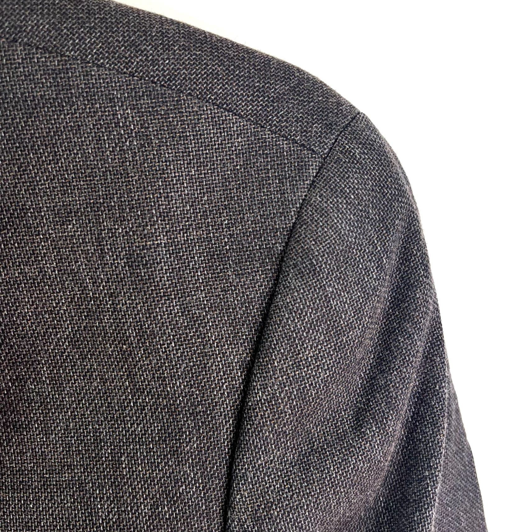 Ralph Lauren Vintage Ralph Lauren Wool Sport Coat Jacket Gray Houndstooth Check Blazer Men's L Size 42R - 2 Thumbnail