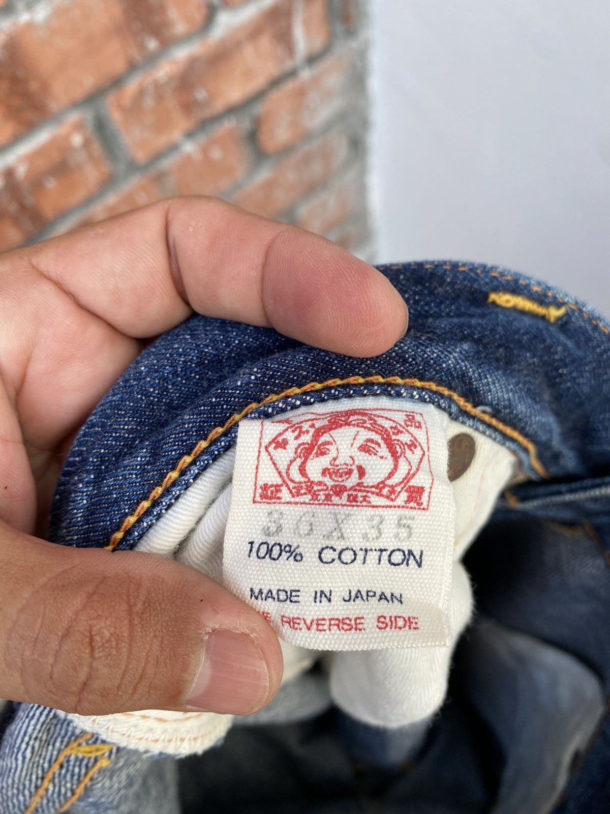 Japanese Brand W34x30 Vintage evisu yamane redline made in JAPAN Size US 34 / EU 50 - 8 Thumbnail