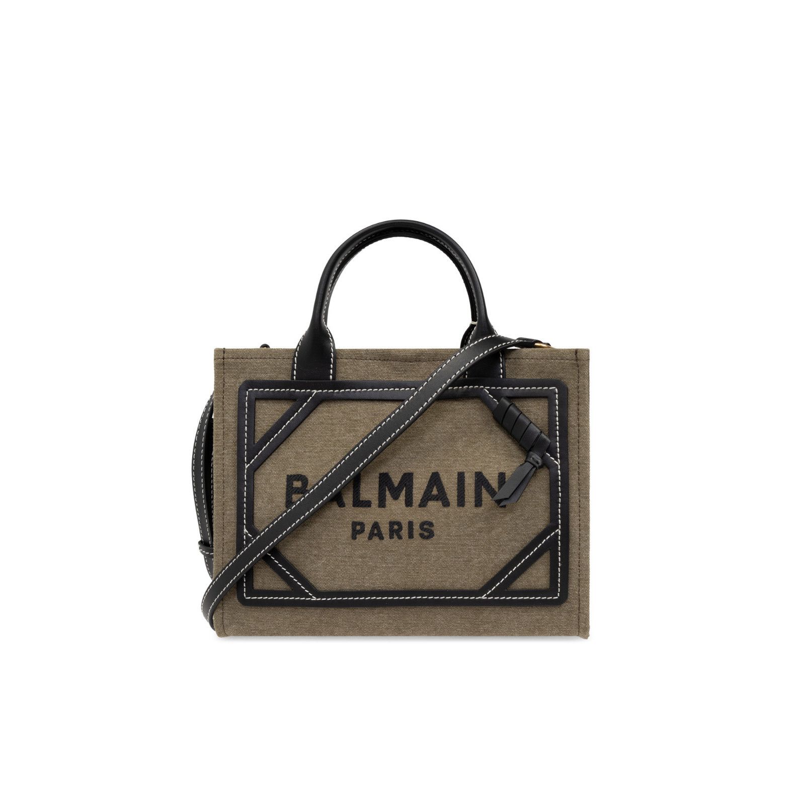 Balmain BALMAIN Shopper Green Canvas Top Handle Bag New & Authentic Size ONE SIZE - 1 Thumbnail