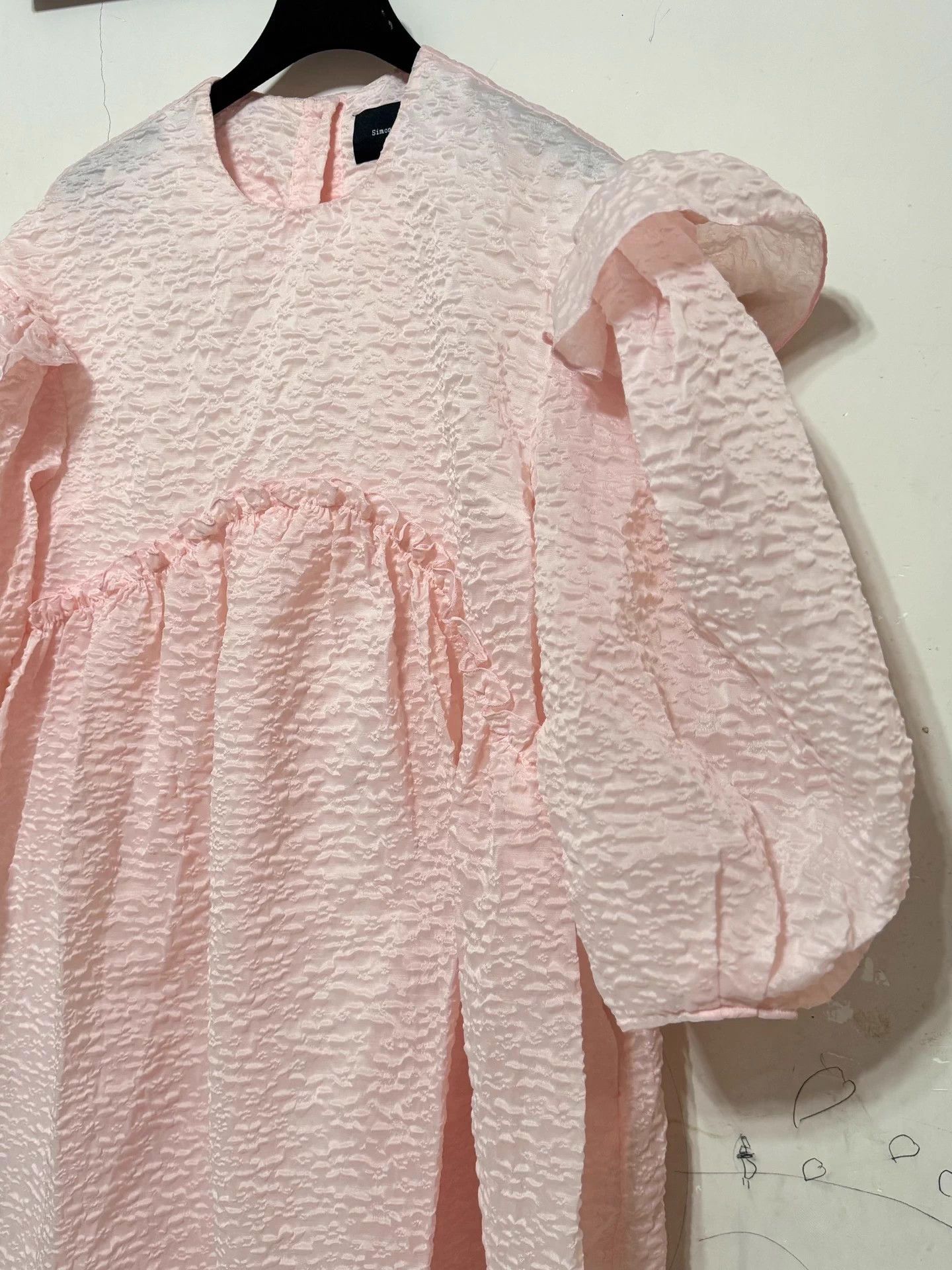 Simone Rocha Simone Rocha Sakura Pink Puff Sleeve M/L Oversized Dress Size XS / US 0-2 / IT 36-38 - 4 Thumbnail