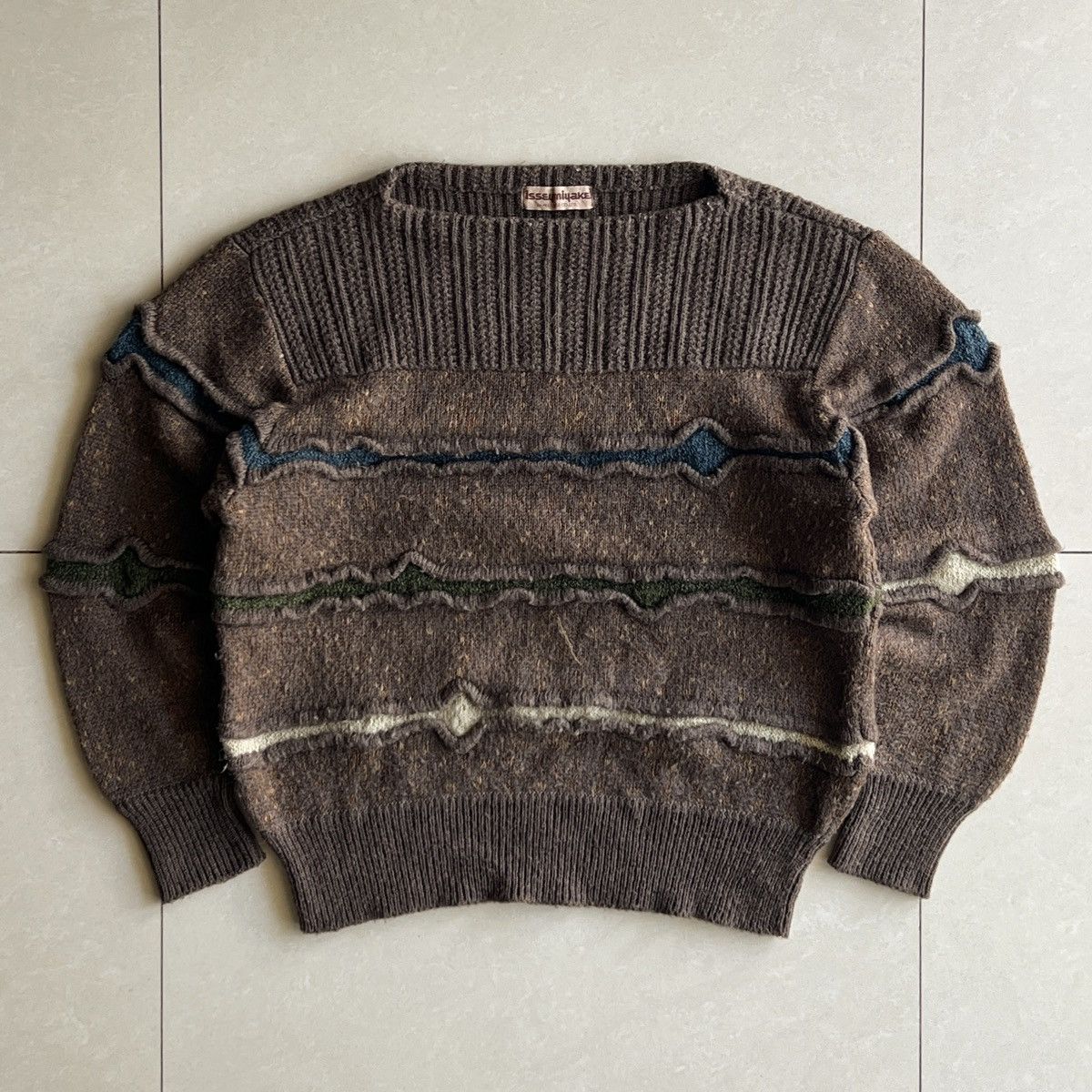 トップス 70s Issey miyake patchwork 3D knit 70s Issey miyake patchwork 3D knit - メルカリ
