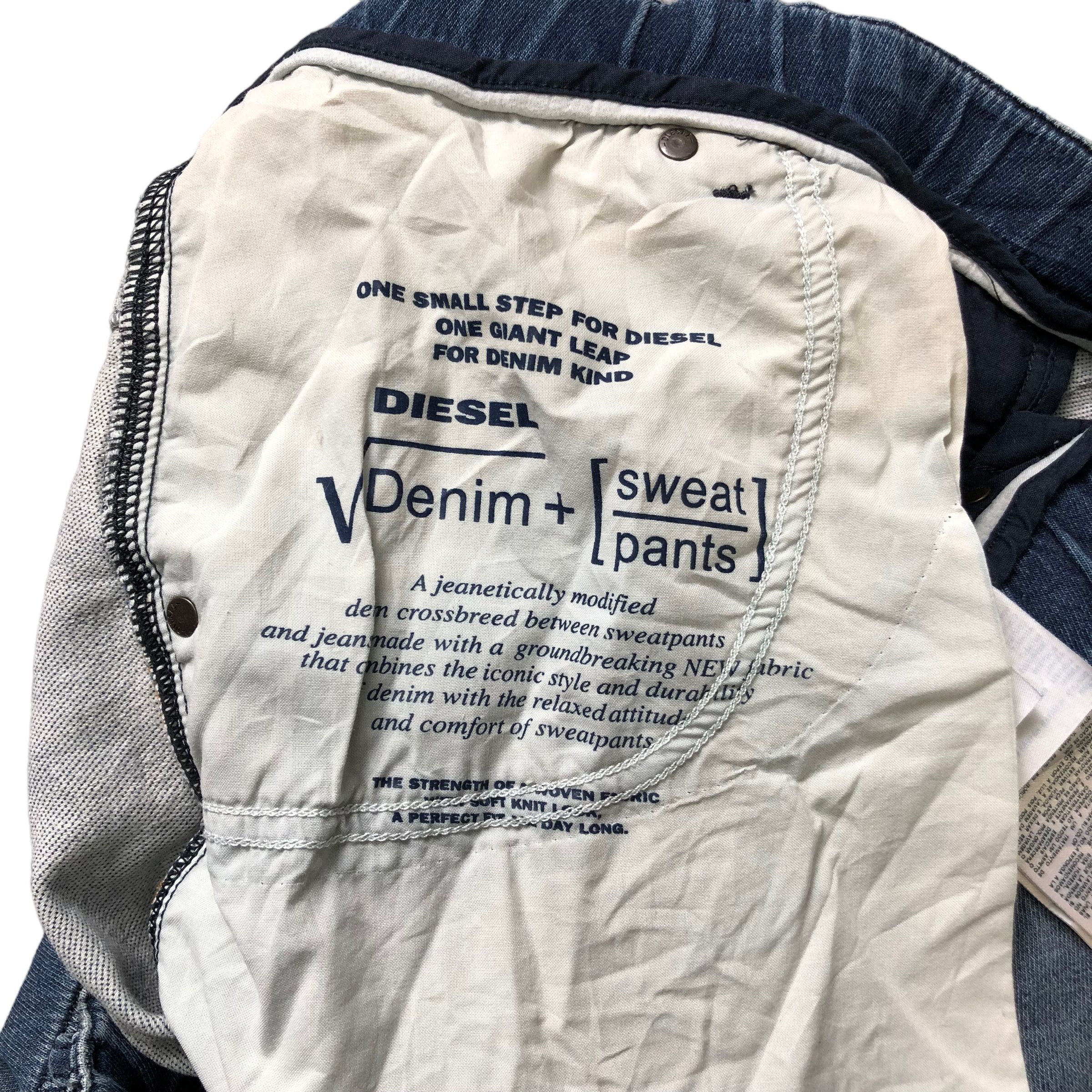 Diesel RARE DIESEL DENIM + SWEATPANTS HYBRID DENIM PANTS #7284-125 Size US 36 / EU 52 - 12 Thumbnail