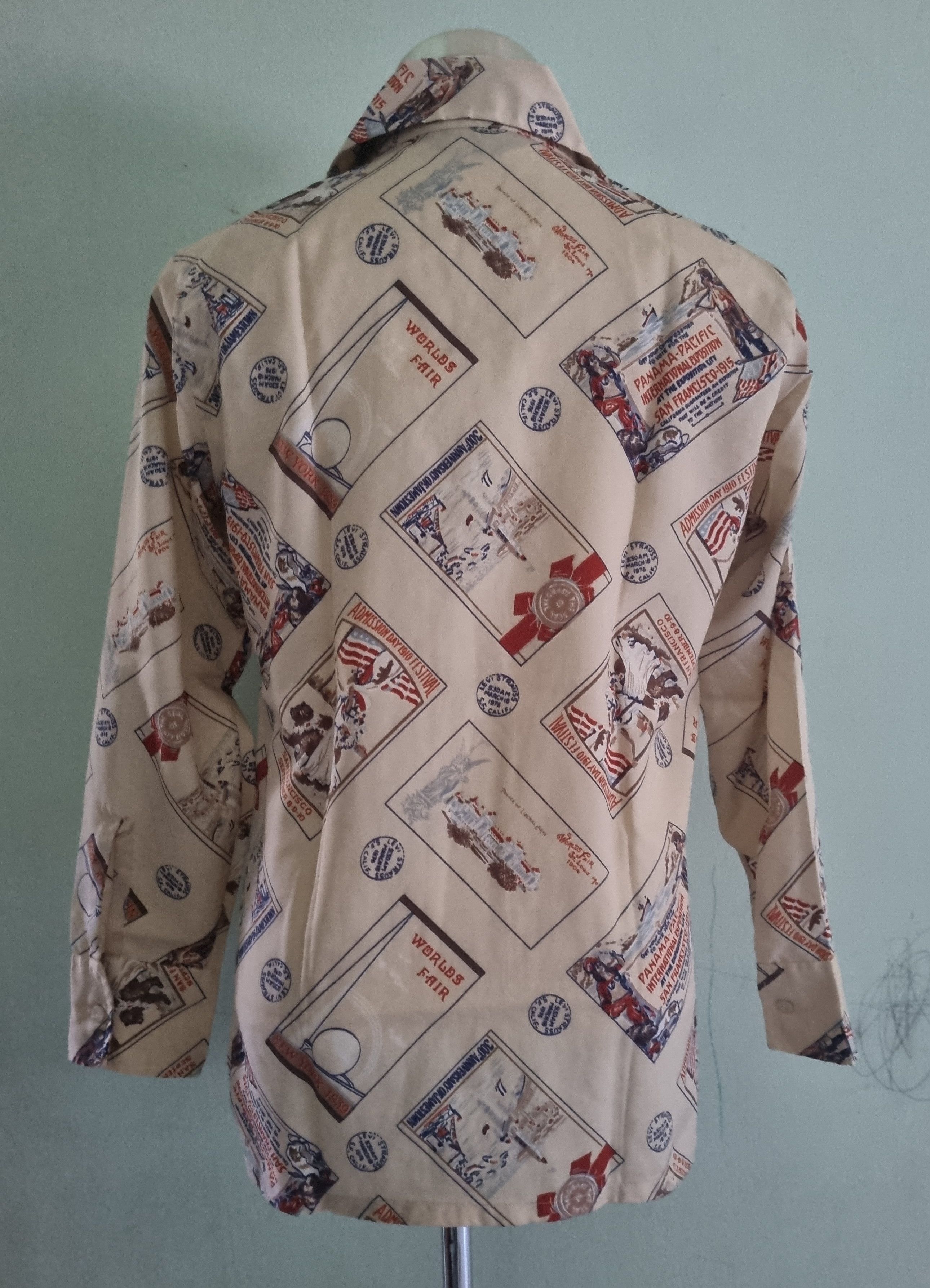Levi's × Vintage Vtg Levi's Panama Pacific World Fair Casual Button Up Shirt Size US M / EU 48-50 / 2 - 2 Thumbnail