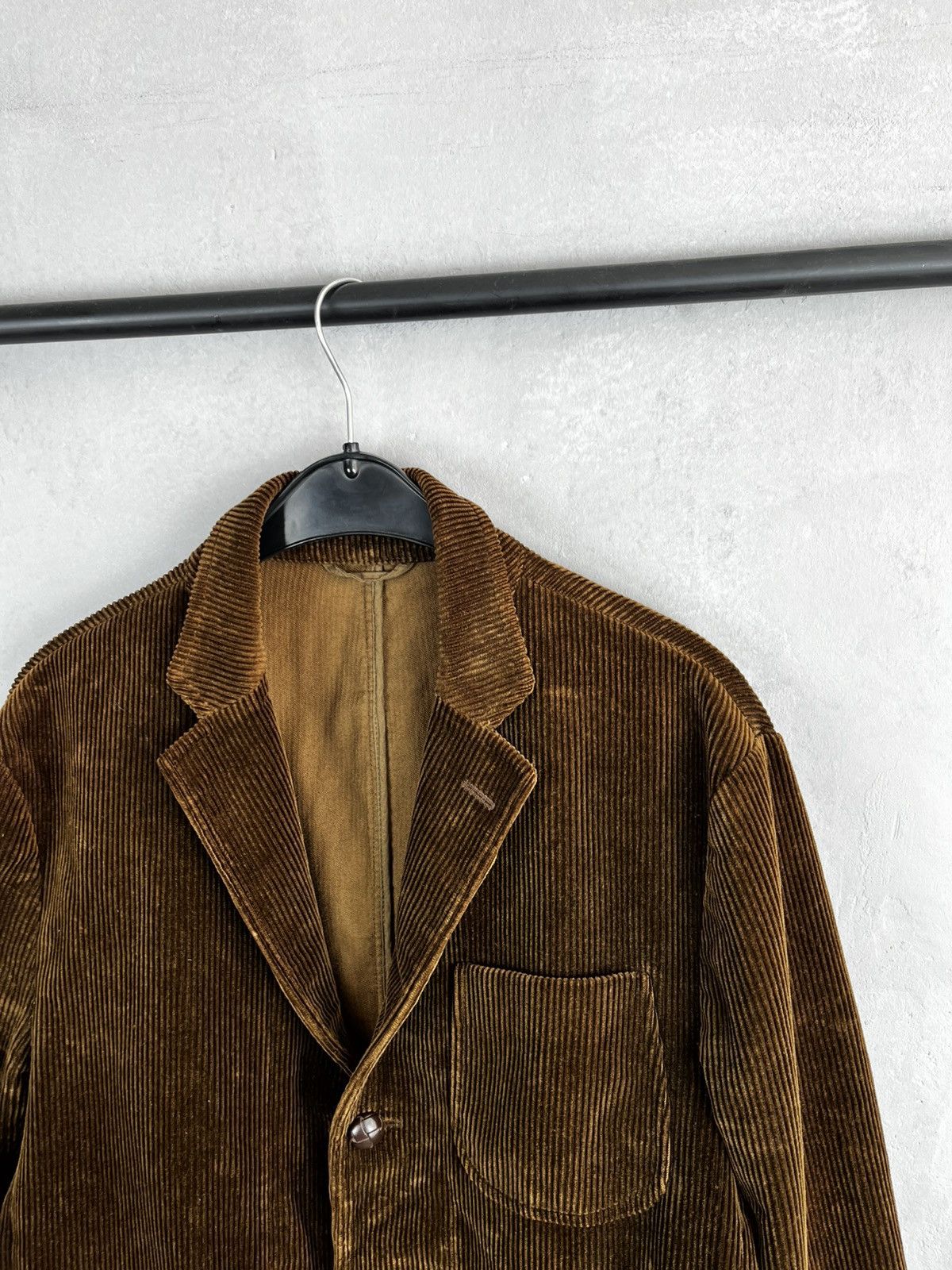 Ralph Lauren Rare Vintage Polo Ralph Lauren Corduroy Blazer Leather Size 40R - 4 Thumbnail