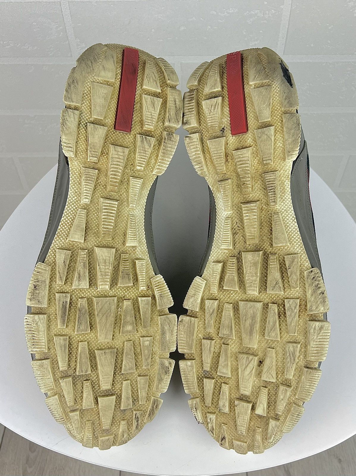 Prada PRADA MILANO Sneakers Low Top CROSSECTION Knit Pattern Shoes Size US 12 / EU 45 - 16 Thumbnail