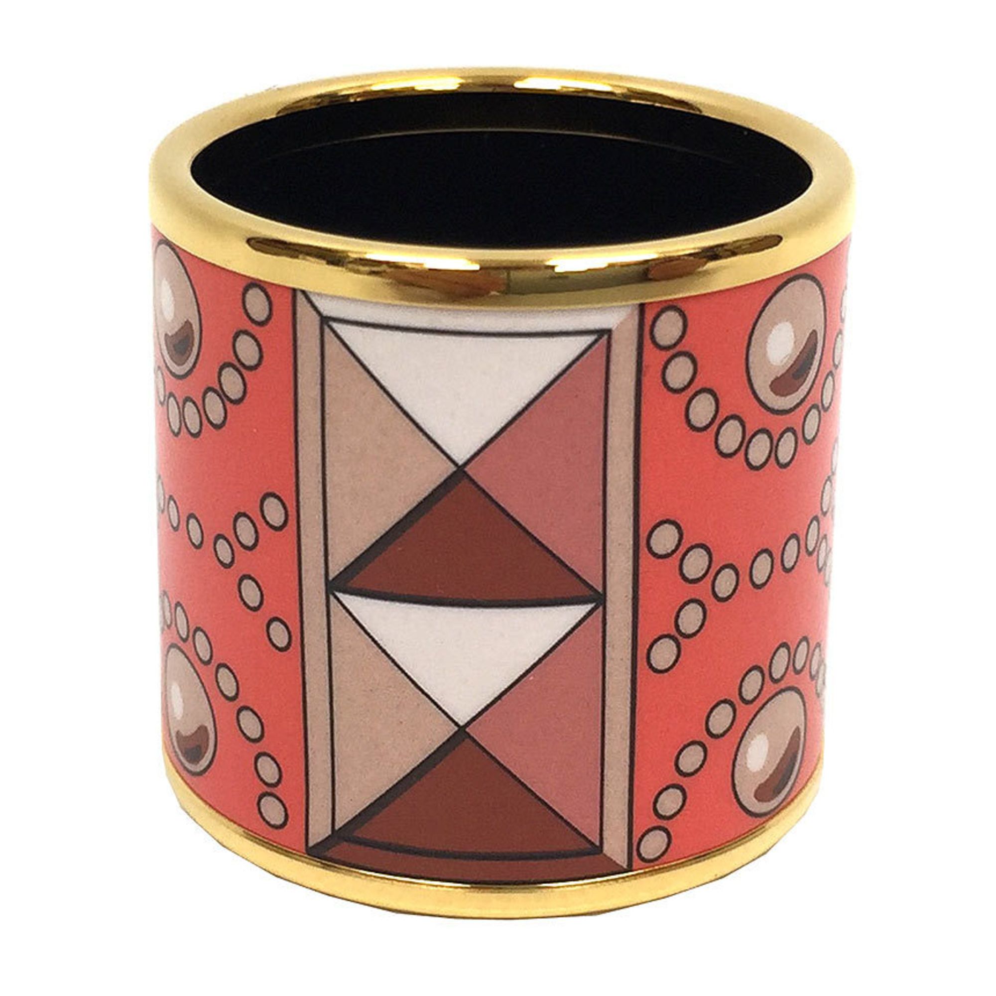 image of Hermes Enamel Scarf Ring Clasp Small Aq6787 in Pink, Women's