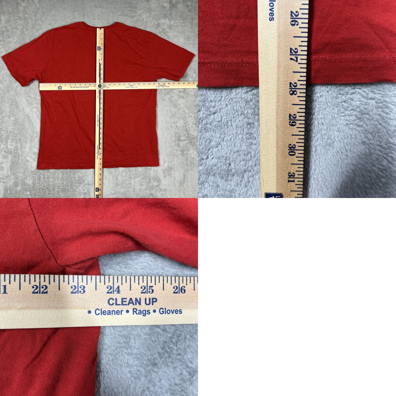 Tommy Hilfiger VINTAGE Tommy Hilfiger Men's T-Shirt Large Logo Text Graphic Print Red Tee Size US L / EU 52-54 / 3 - 9 Thumbnail