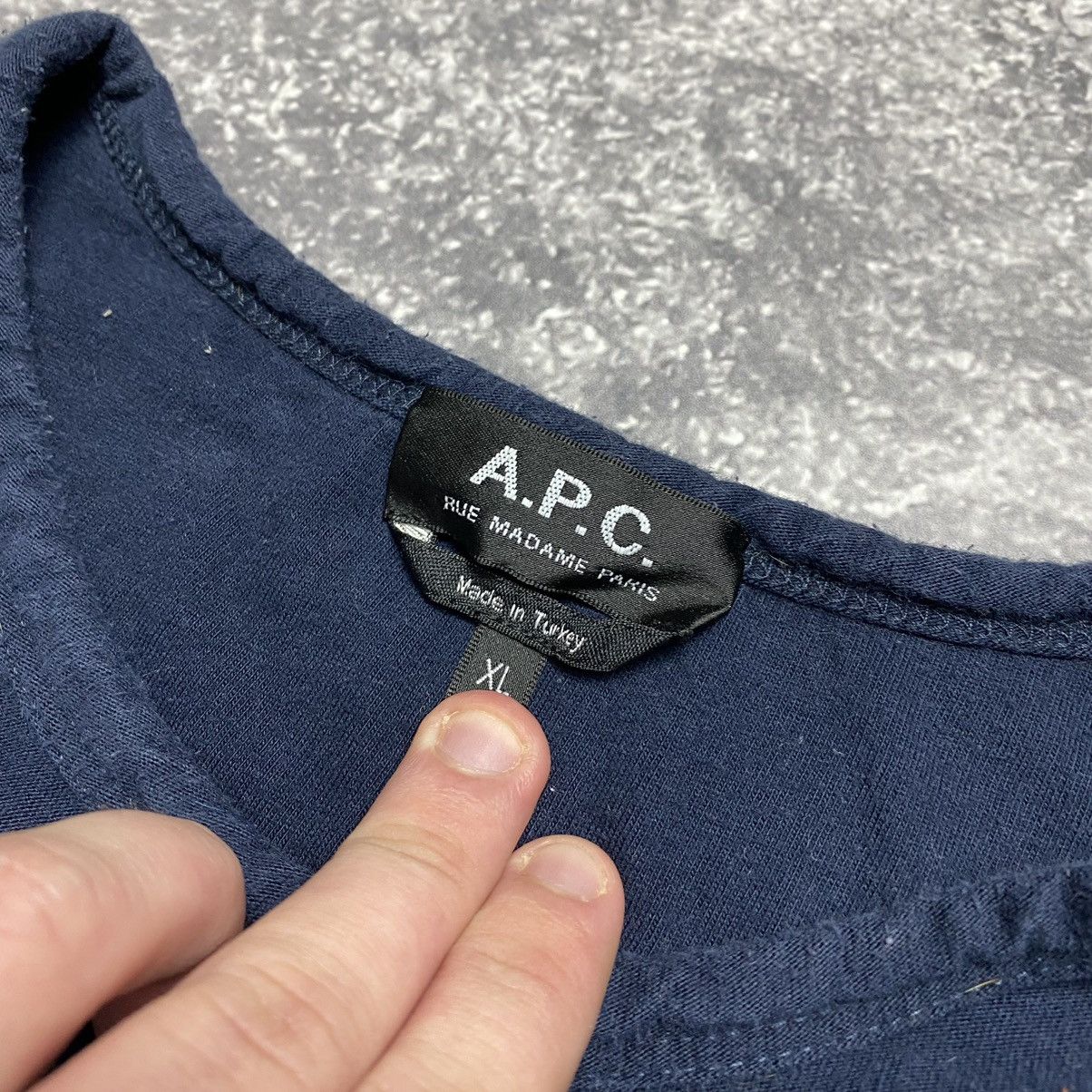 A.P.C. Luxury APC Small logo designer rare basic tee Size US XL / EU 56 / 4 - 6 Thumbnail