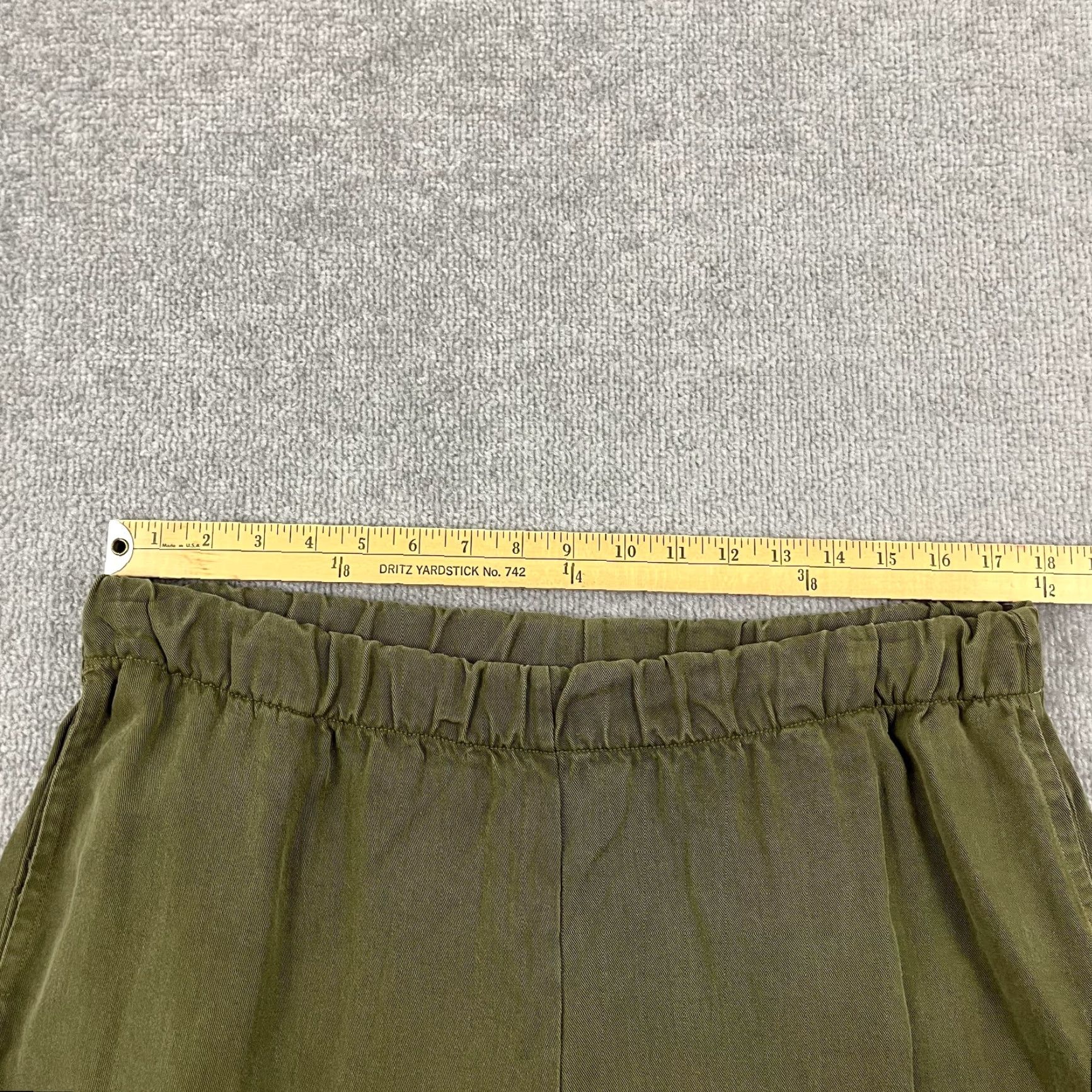 Vintage VINTAGE Bryn Walker Pants Womens Medium 29" Green Wide Leg High Rise Pull On Pockets Casual Summer Size 32" / US 10 / IT 46 - 5 Thumbnail