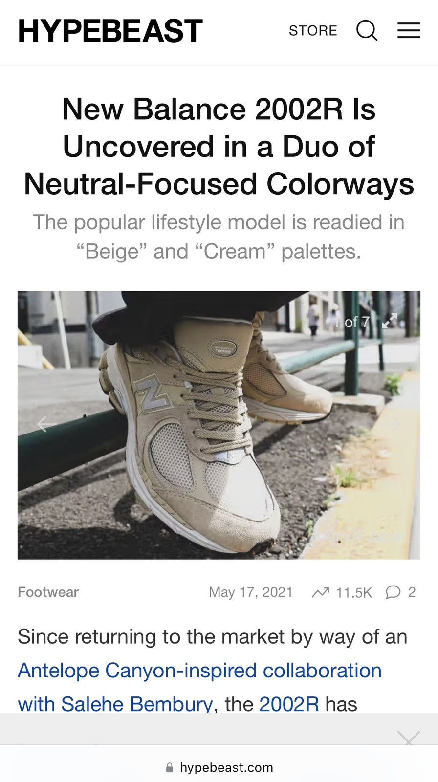 New Balance New Balance 2002R ML2002RS Beige🐒🐒 Size US 5 / EU 37 - 2 Thumbnail