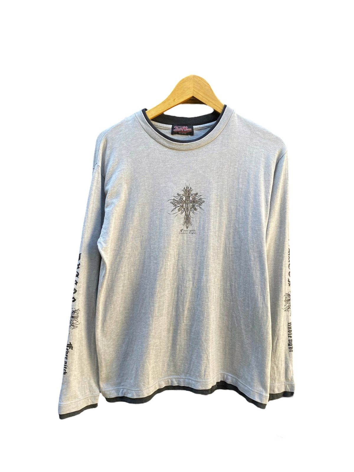 Hysteric Glamour × If Six Was Nine × Le Grande Bleu (L.G.B.) Japanese ThirdWave Cross Poem Seditionaries Long Sleeve Size US M / EU 48-50 / 2 - 2 Thumbnail