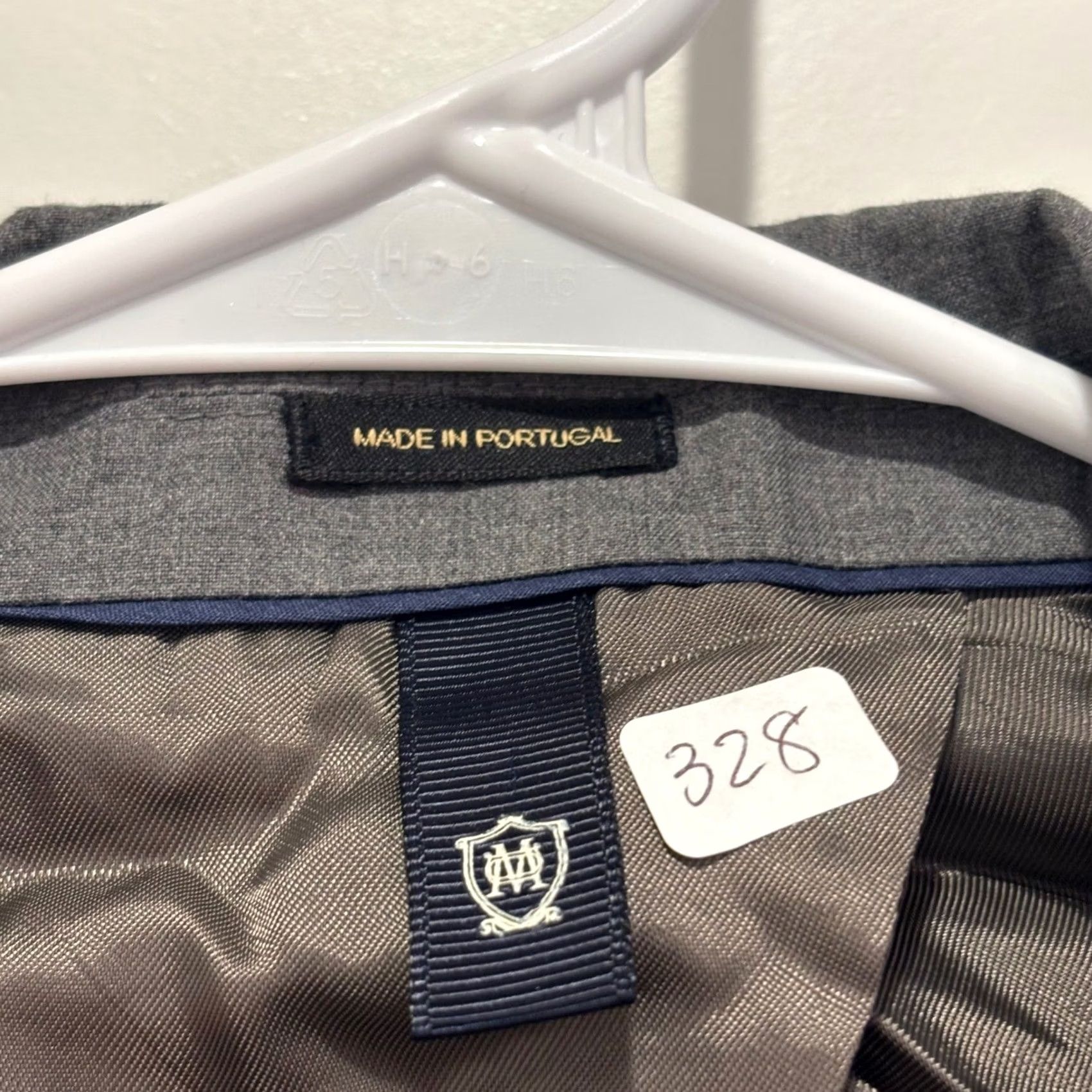 Massimo Dutti Massimo Dutti Sport Coat Gray Wool Blend 2 Button Notch Lapel Double-Vented Regular 36R Mens Portugal Blazer Size 46R - 6 Thumbnail