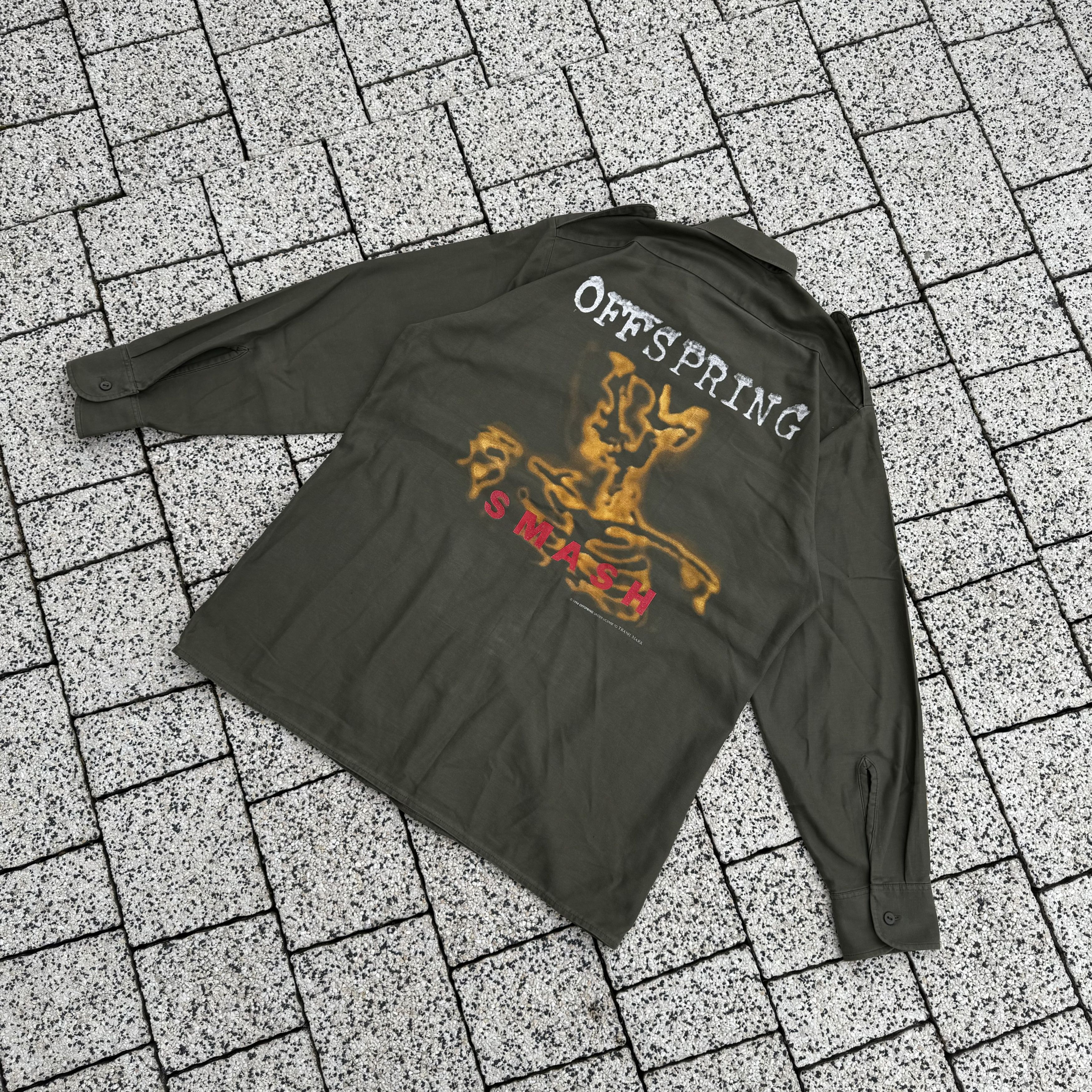 Band Tees × Vintage OFFSPRING SMASH 1994 RARE BAND SHIRT BUTTON UP Size US XL / EU 56 / 4 - 1 Thumbnail